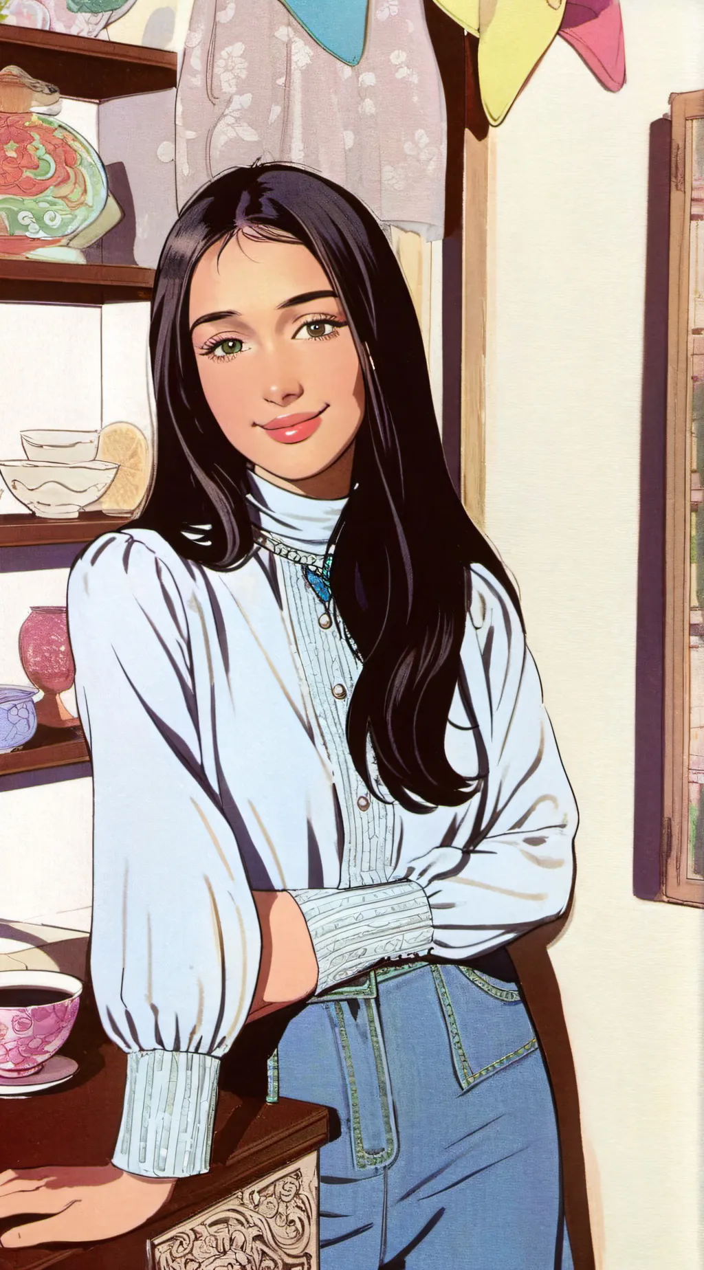 ai character: Angela background