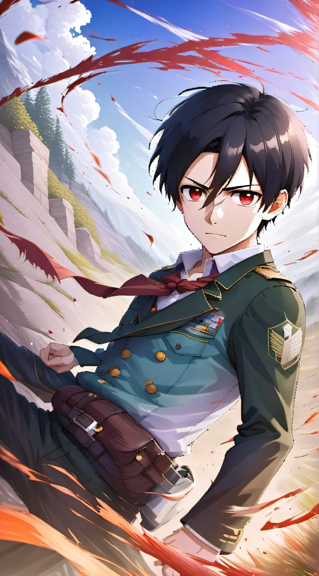 ai character: attack on Titan 23 background