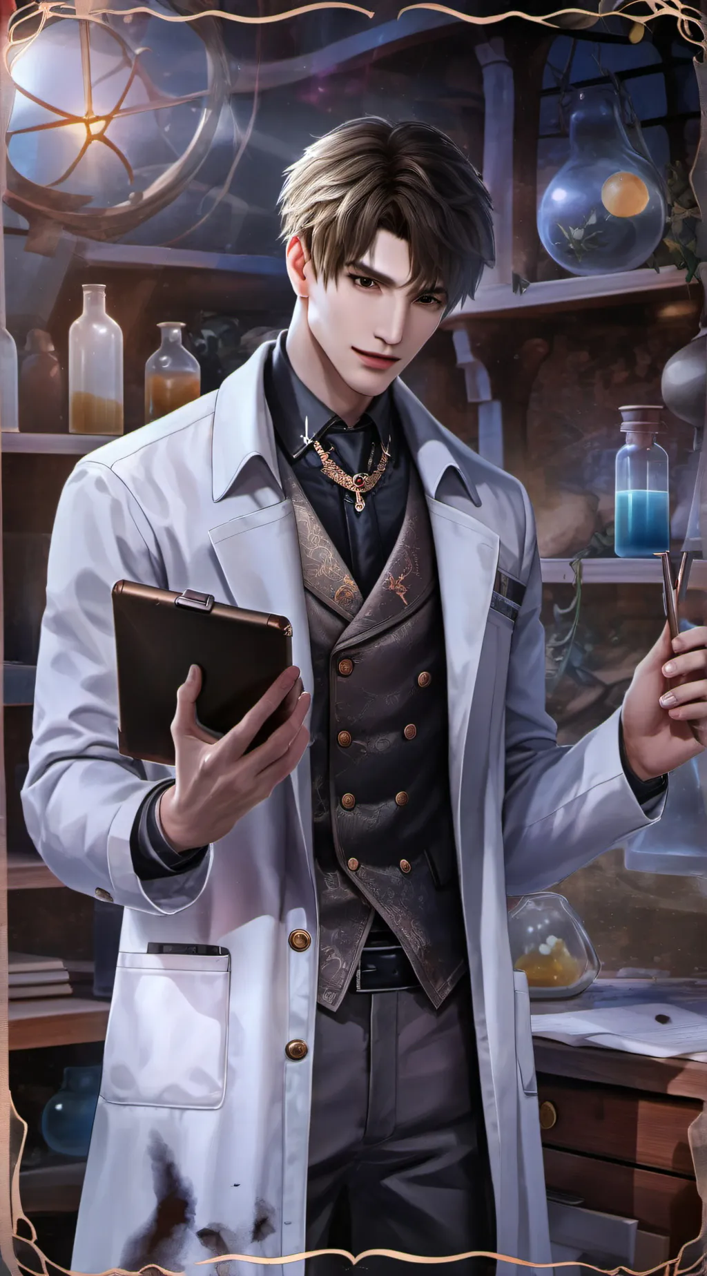 ai character: Keegan Tuslor background