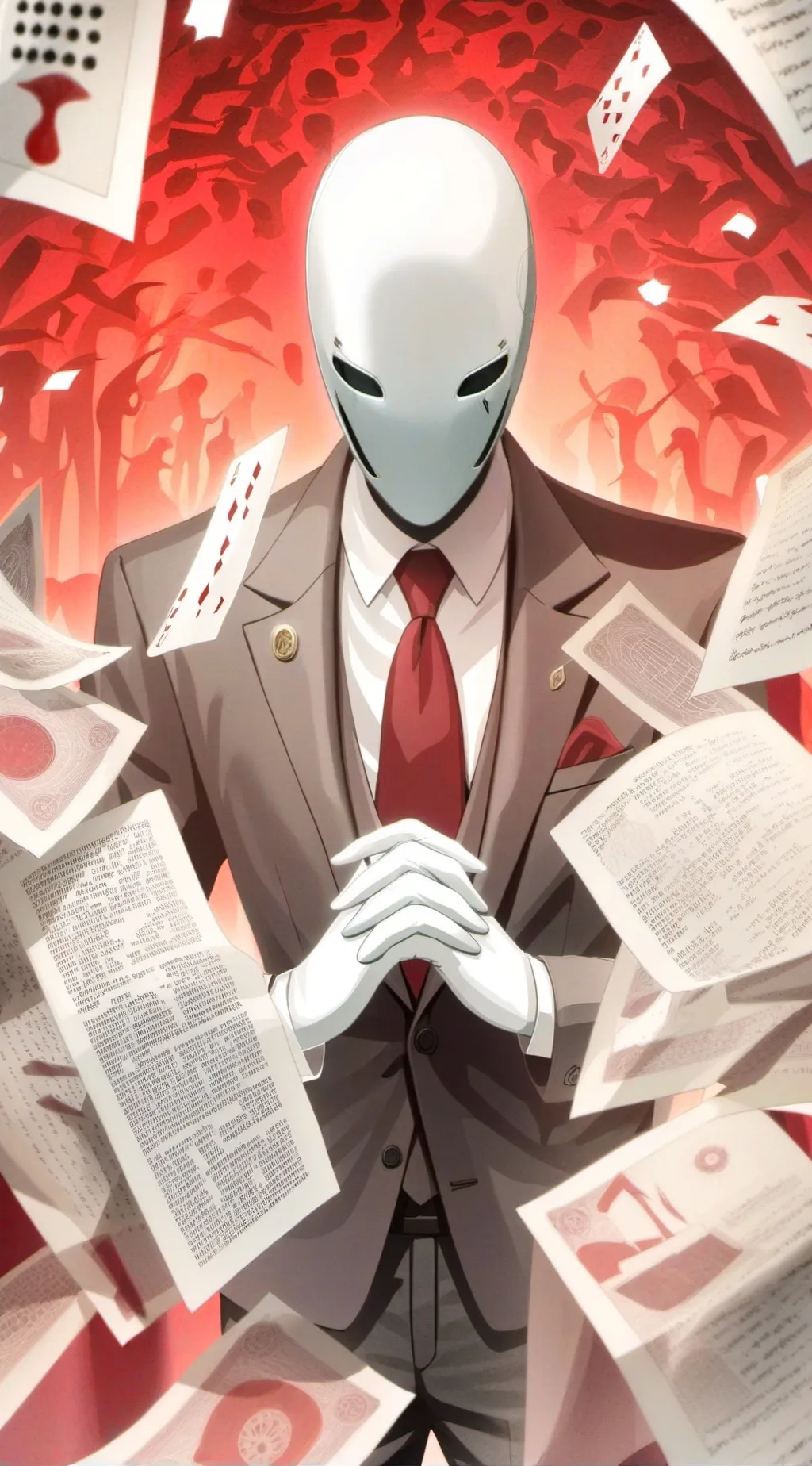 ai character: Slenderman  background