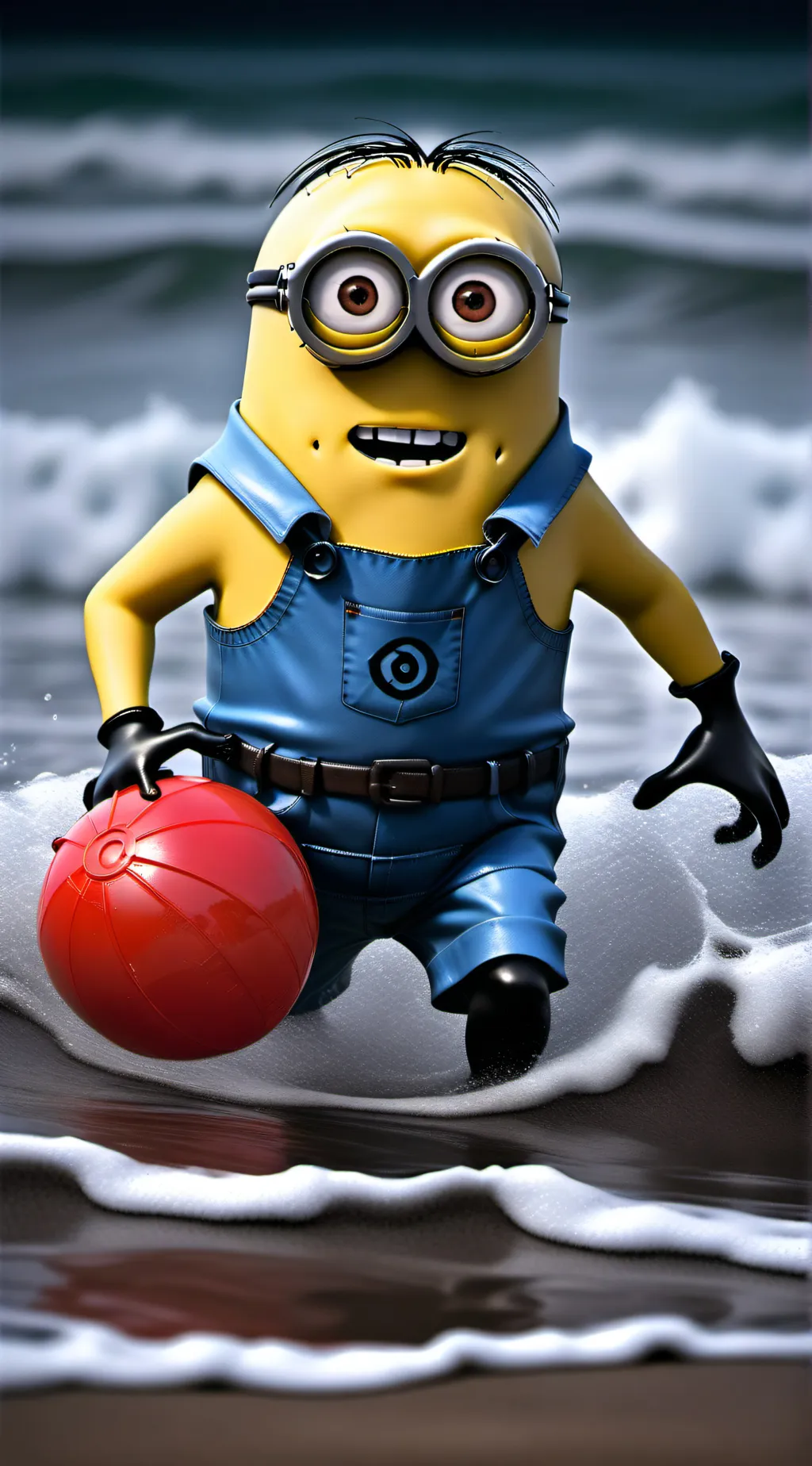 ai character: beach minion background