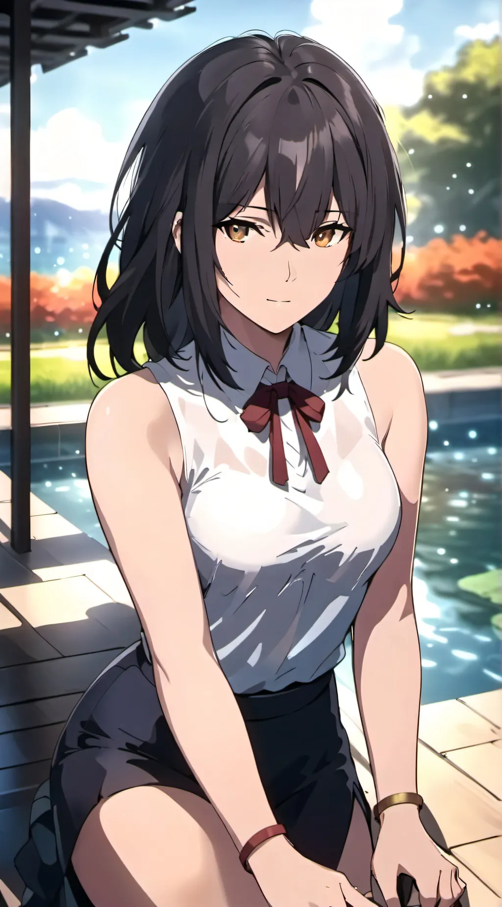 ai character: Rose background