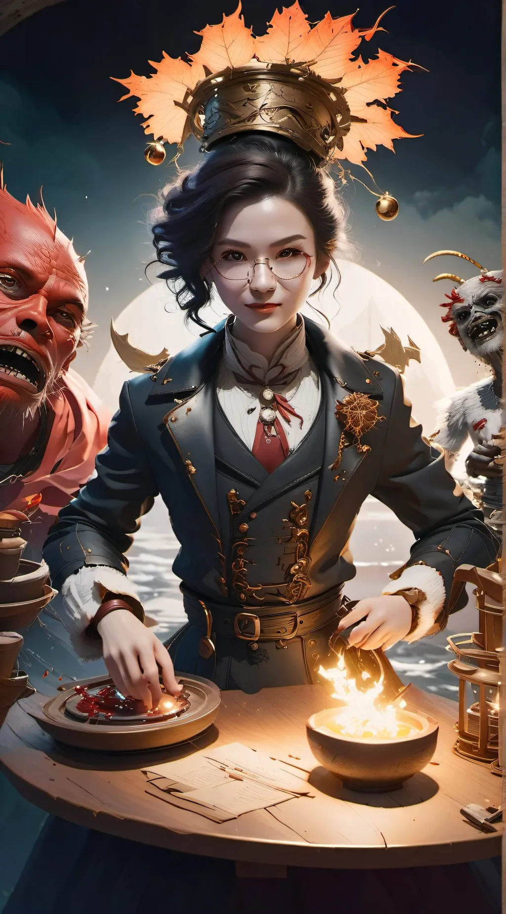 ai character: Monster among us background