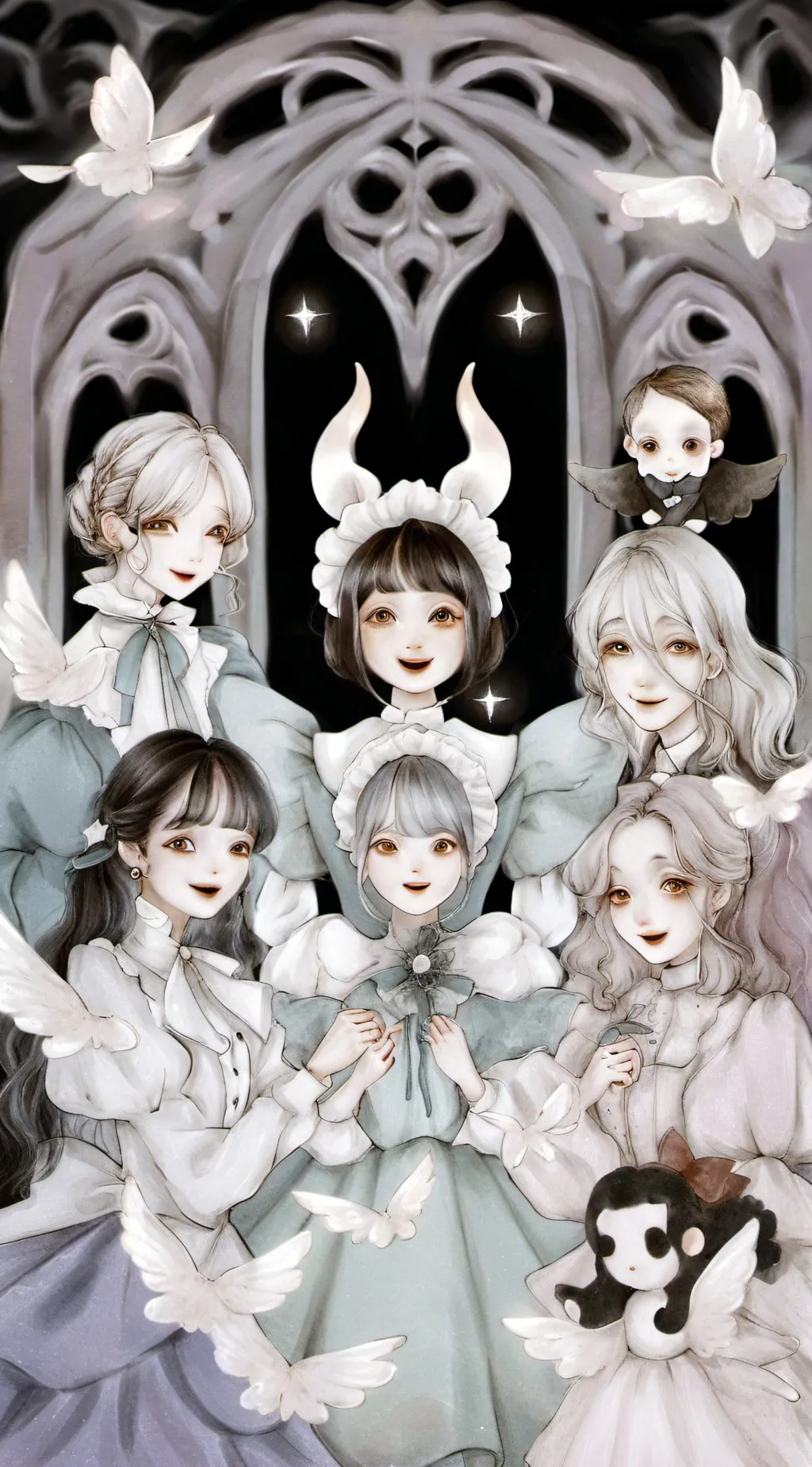 ai character: mini games girls background