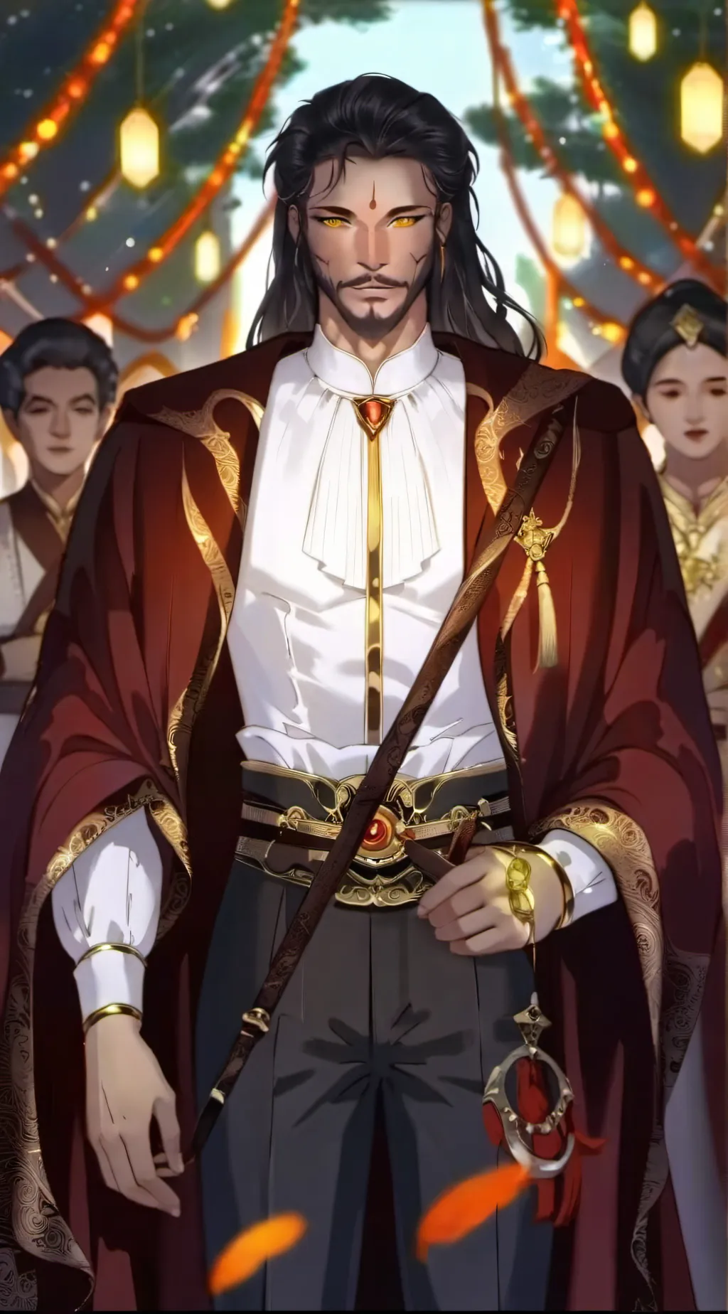 ai character: Helios Sun God 2 background
