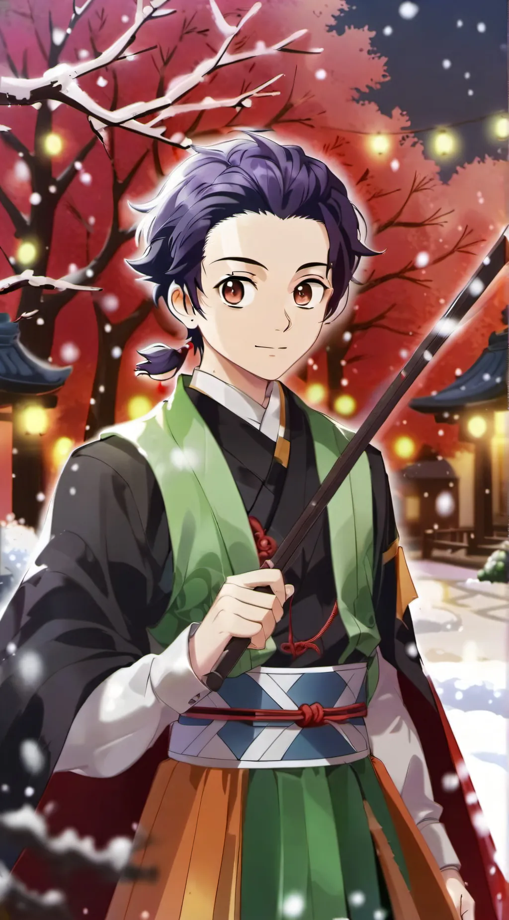 ai character: Tanjiro background