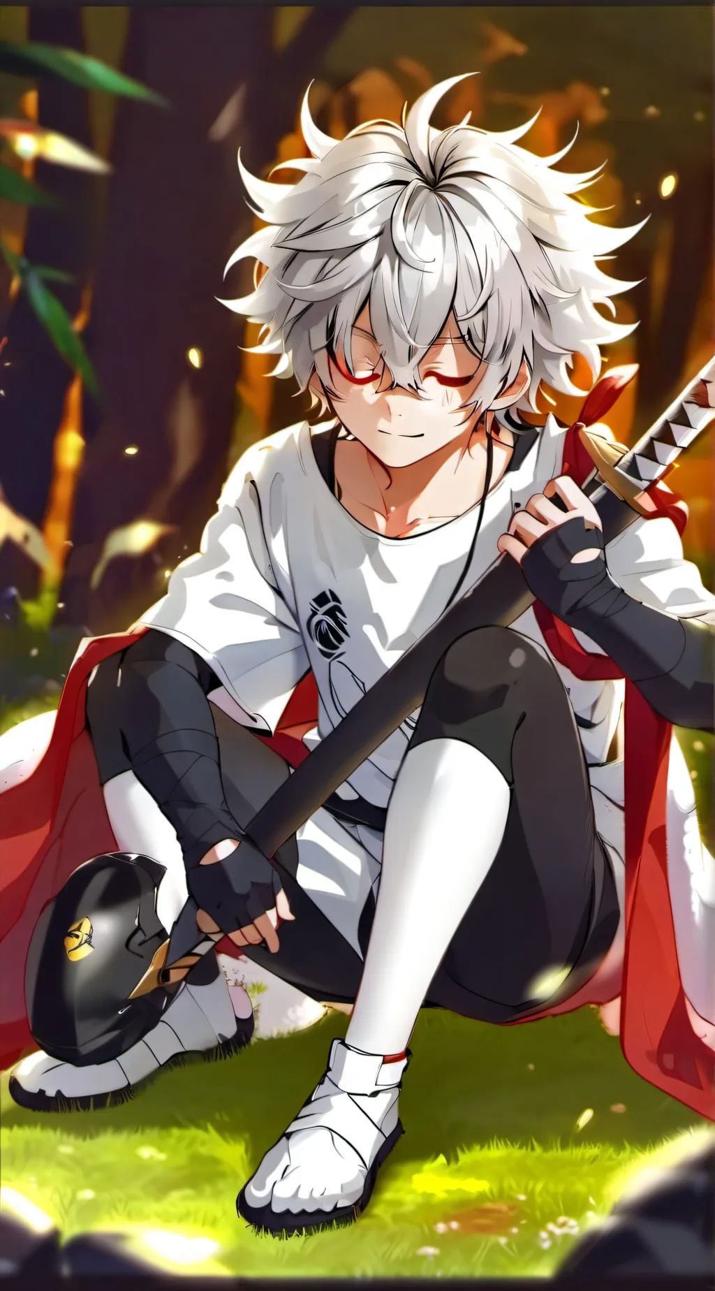 ai character: Demon slayer trial background