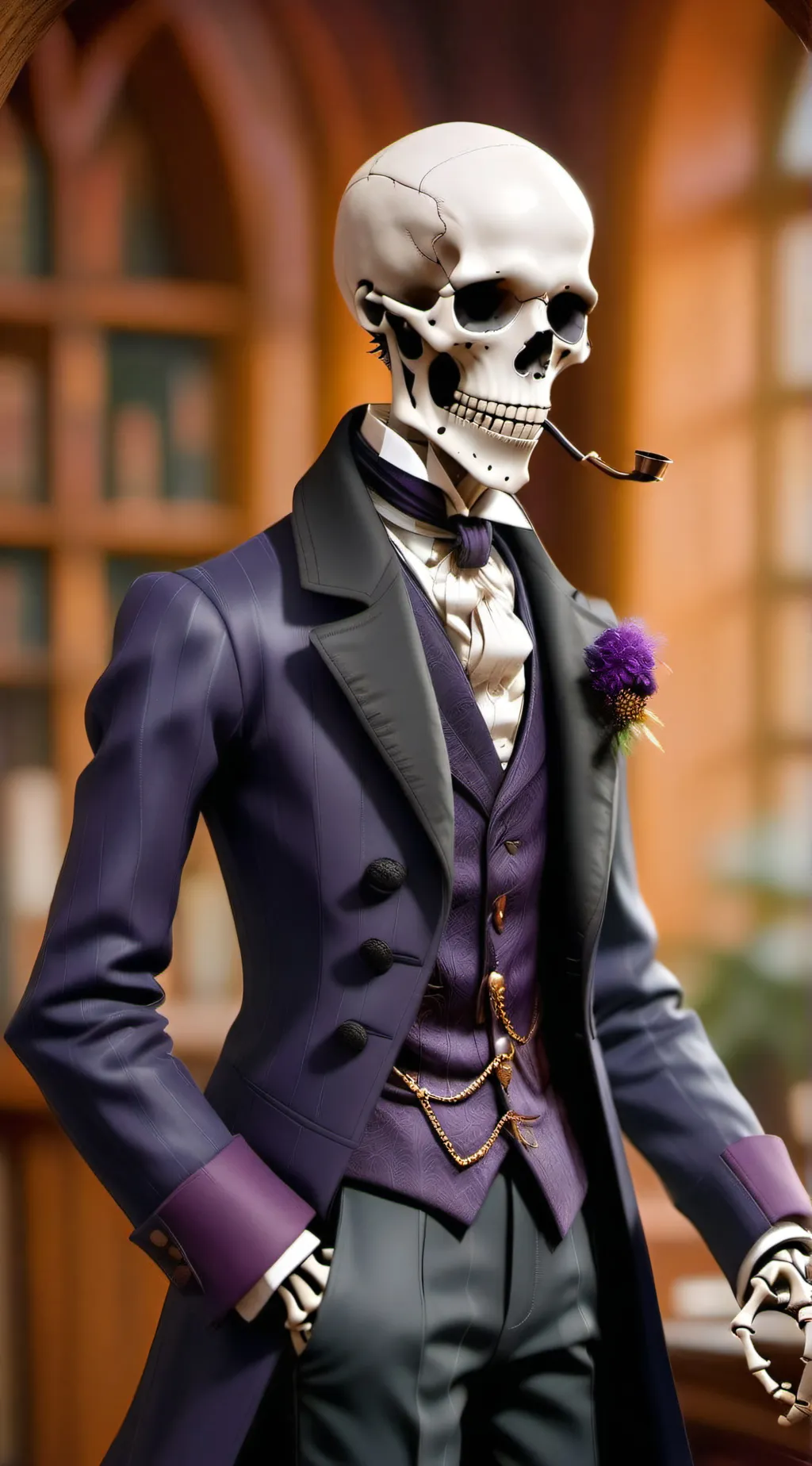 ai character: Alfred  background