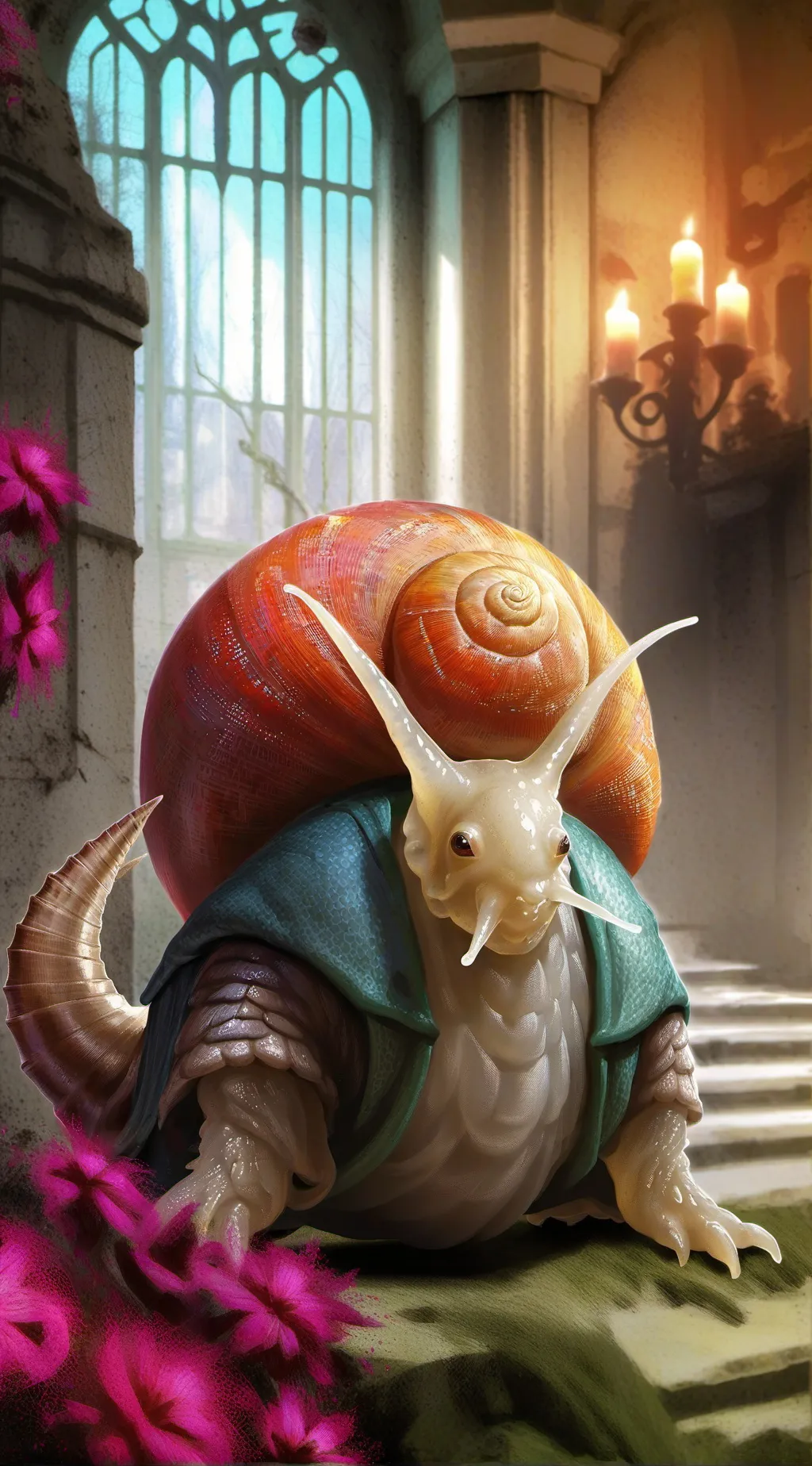 ai character: The snail~ background