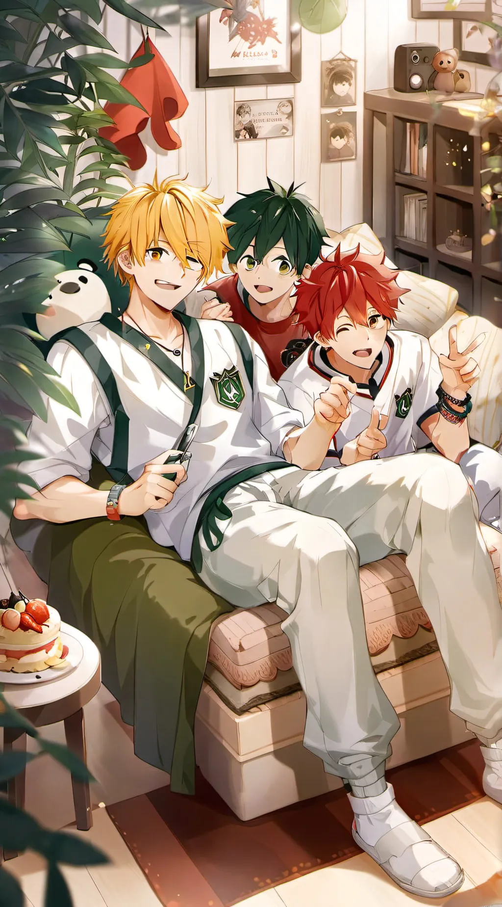 ai character: bakugo's sleepover background