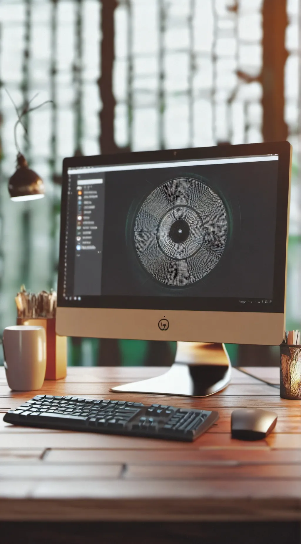 ai character: Pc setup background