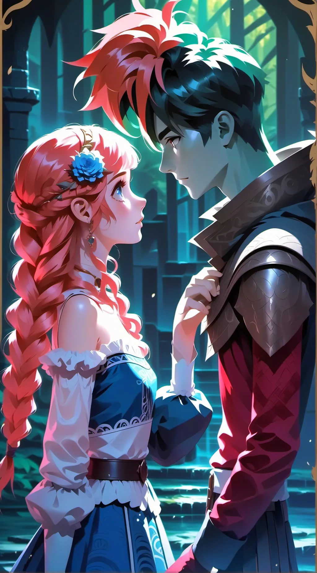 ai character: Rose and Romeo background