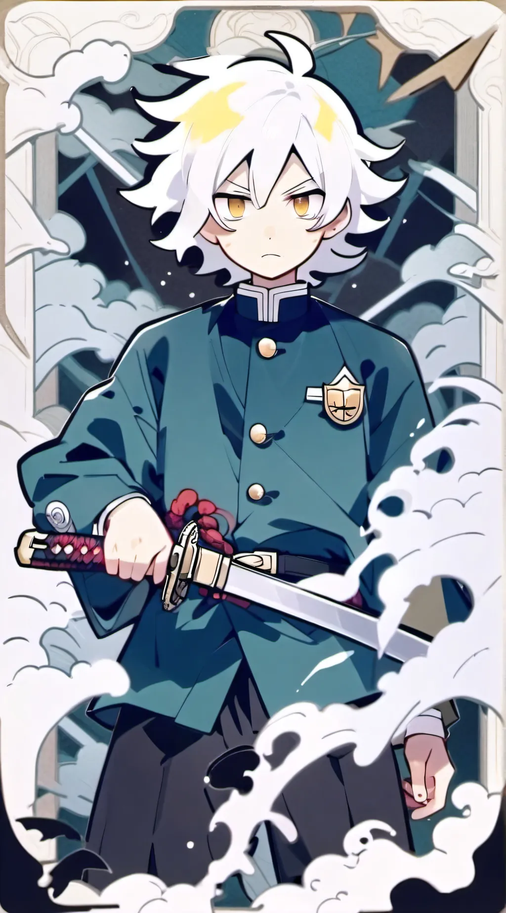 ai character: Demon slayer background