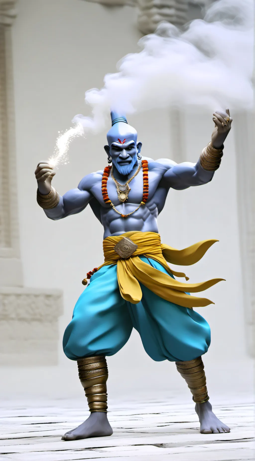 ai character: The infinity genie background