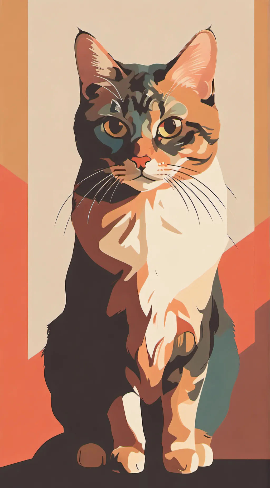 ai character: Cat background