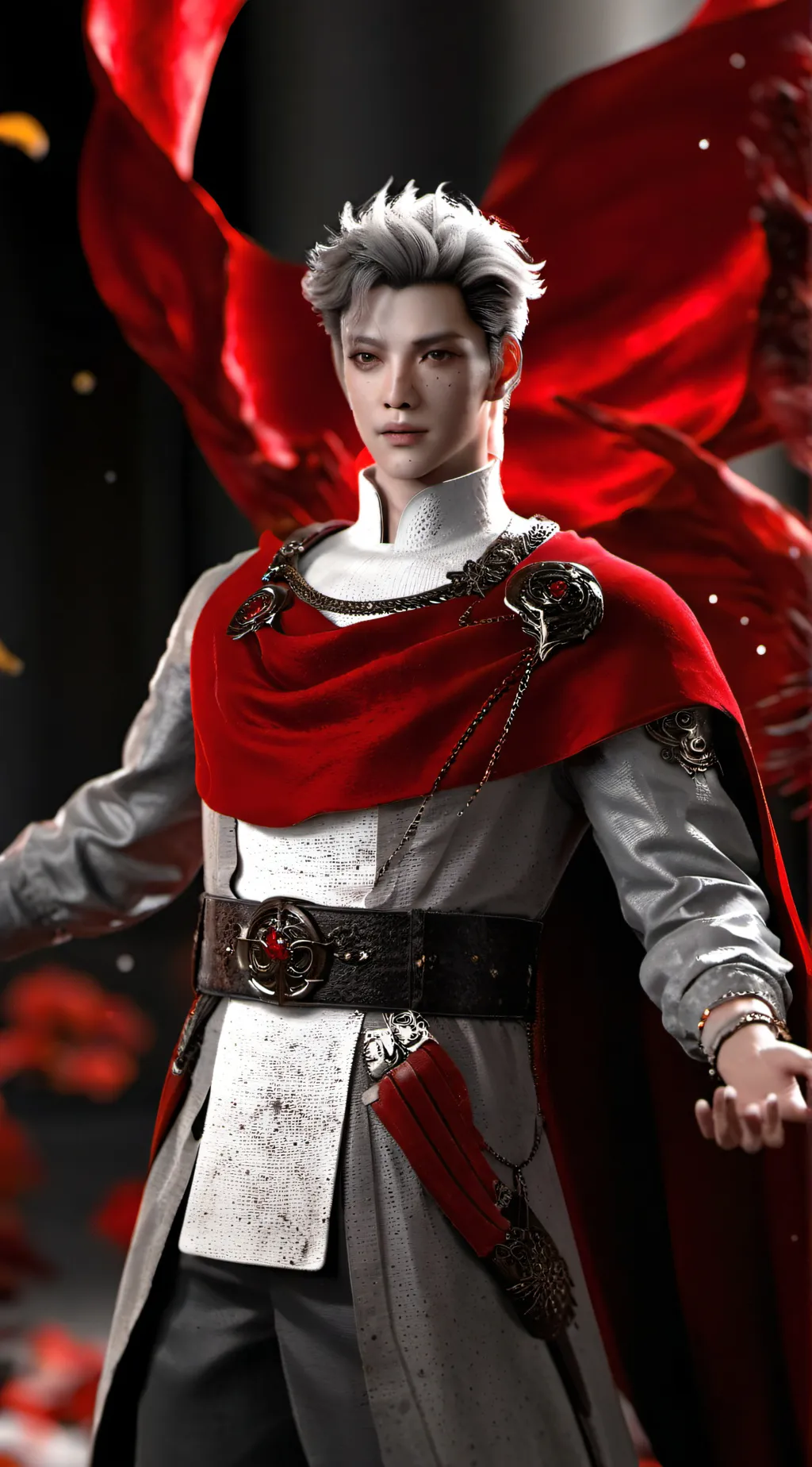 ai character: Solar eclipse  background