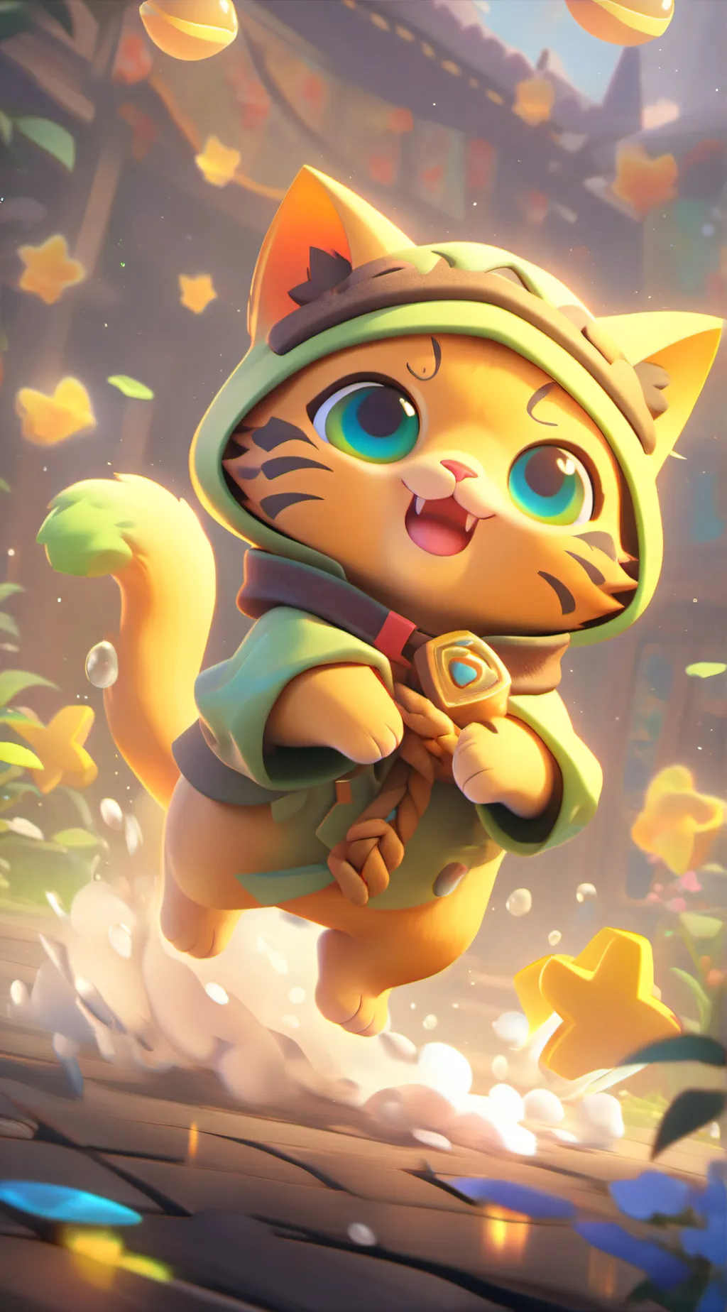 ai character: kitty  background