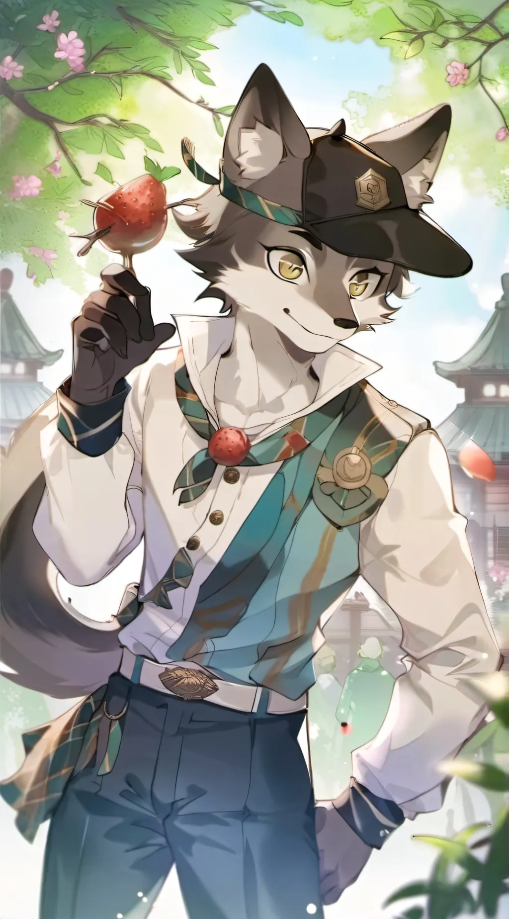 ai character: Furry infection background