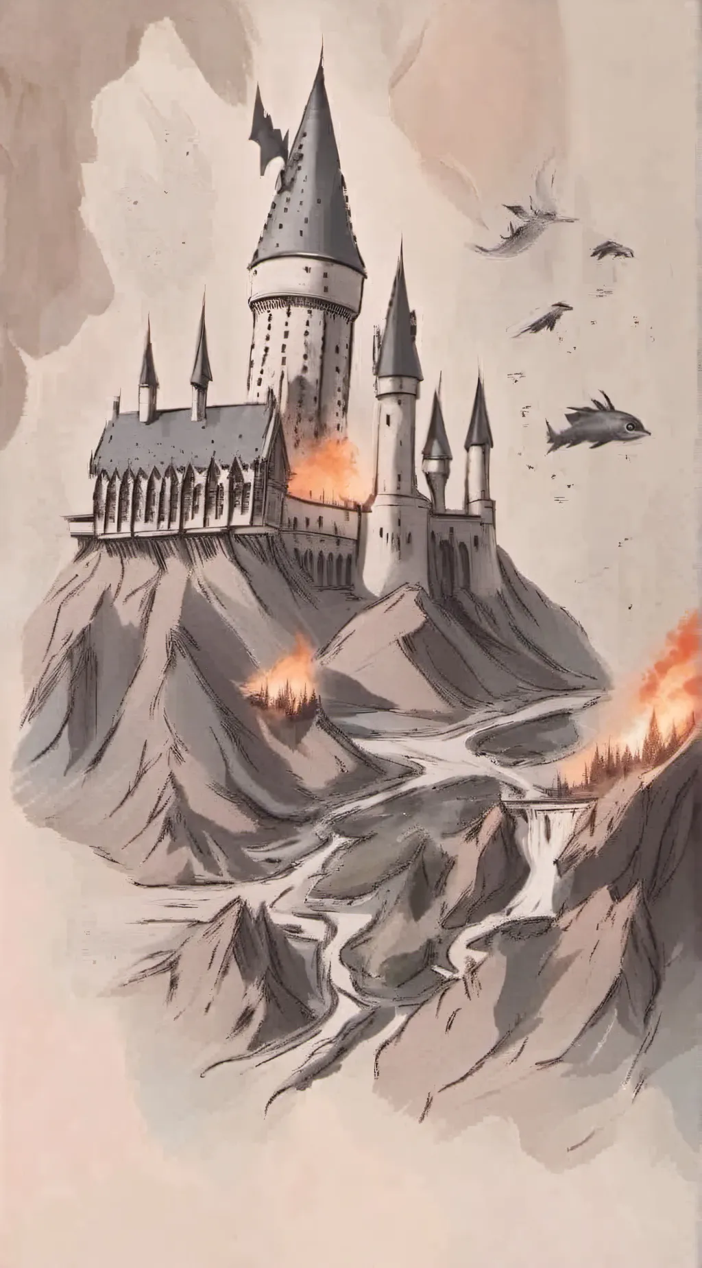ai character: Hogwarts background