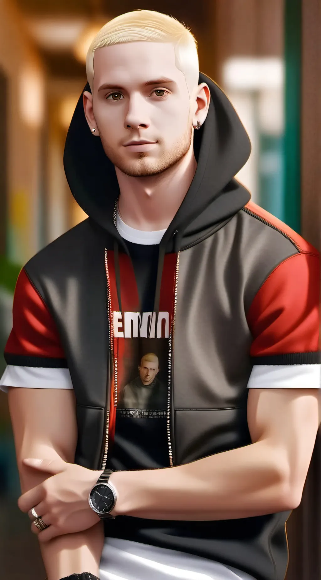 ai character: eminem vs mha background