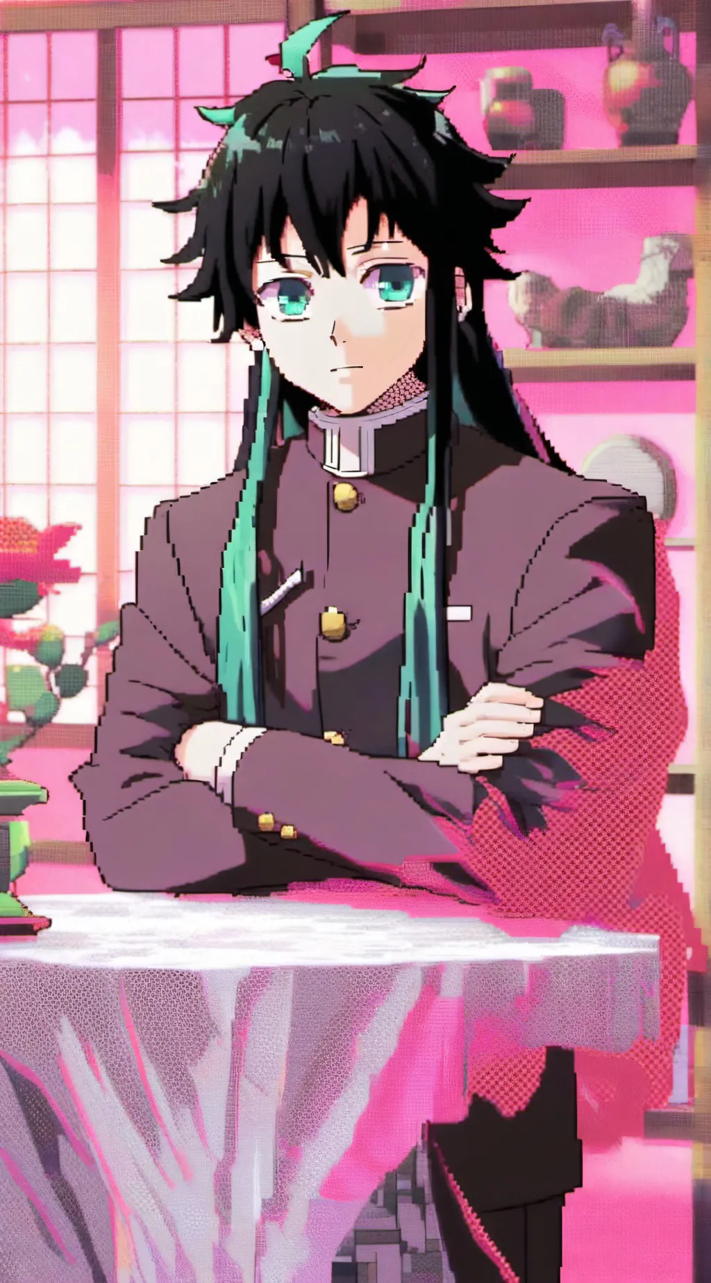 ai character: Tokito Muichiro background