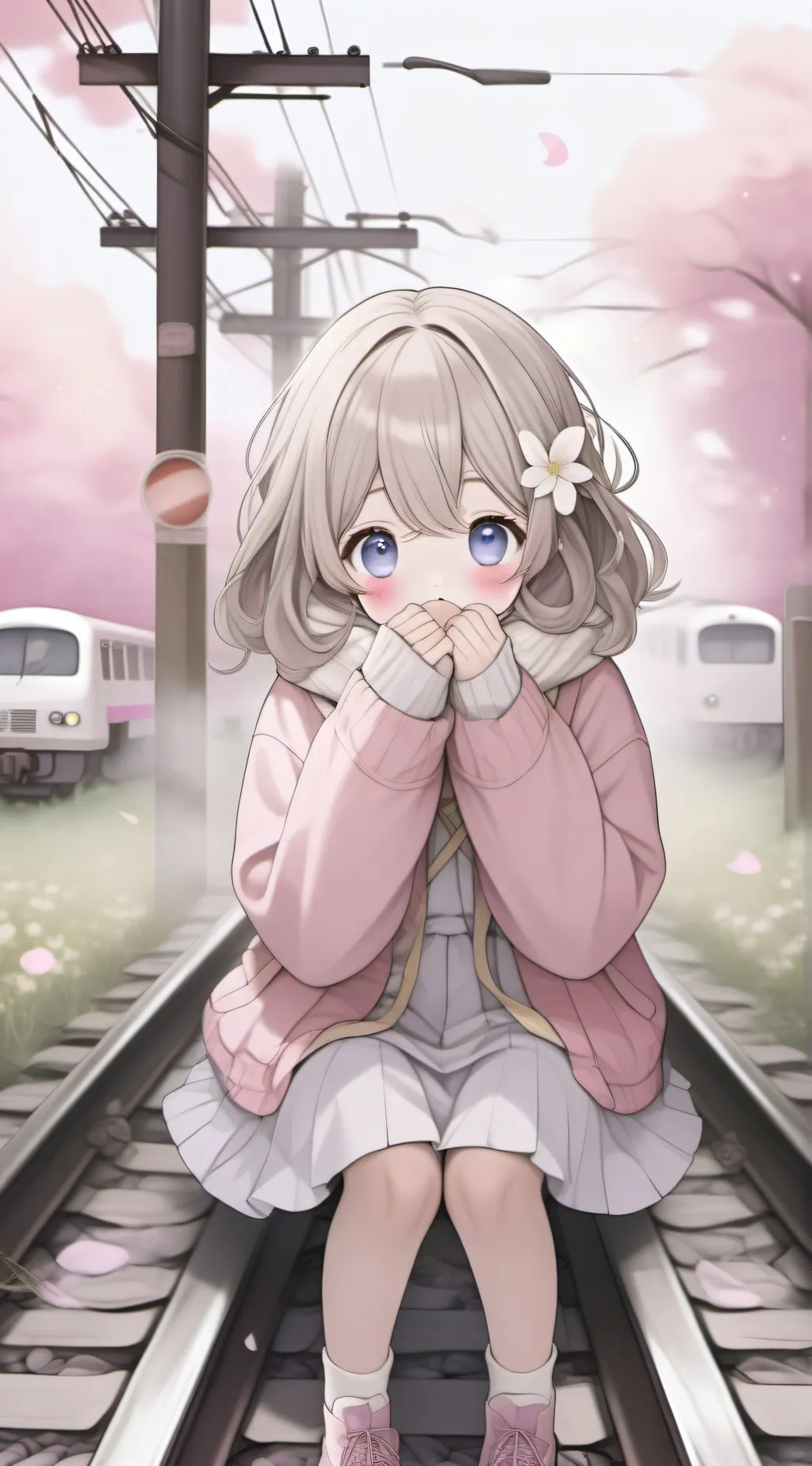 ai character: The train accident background