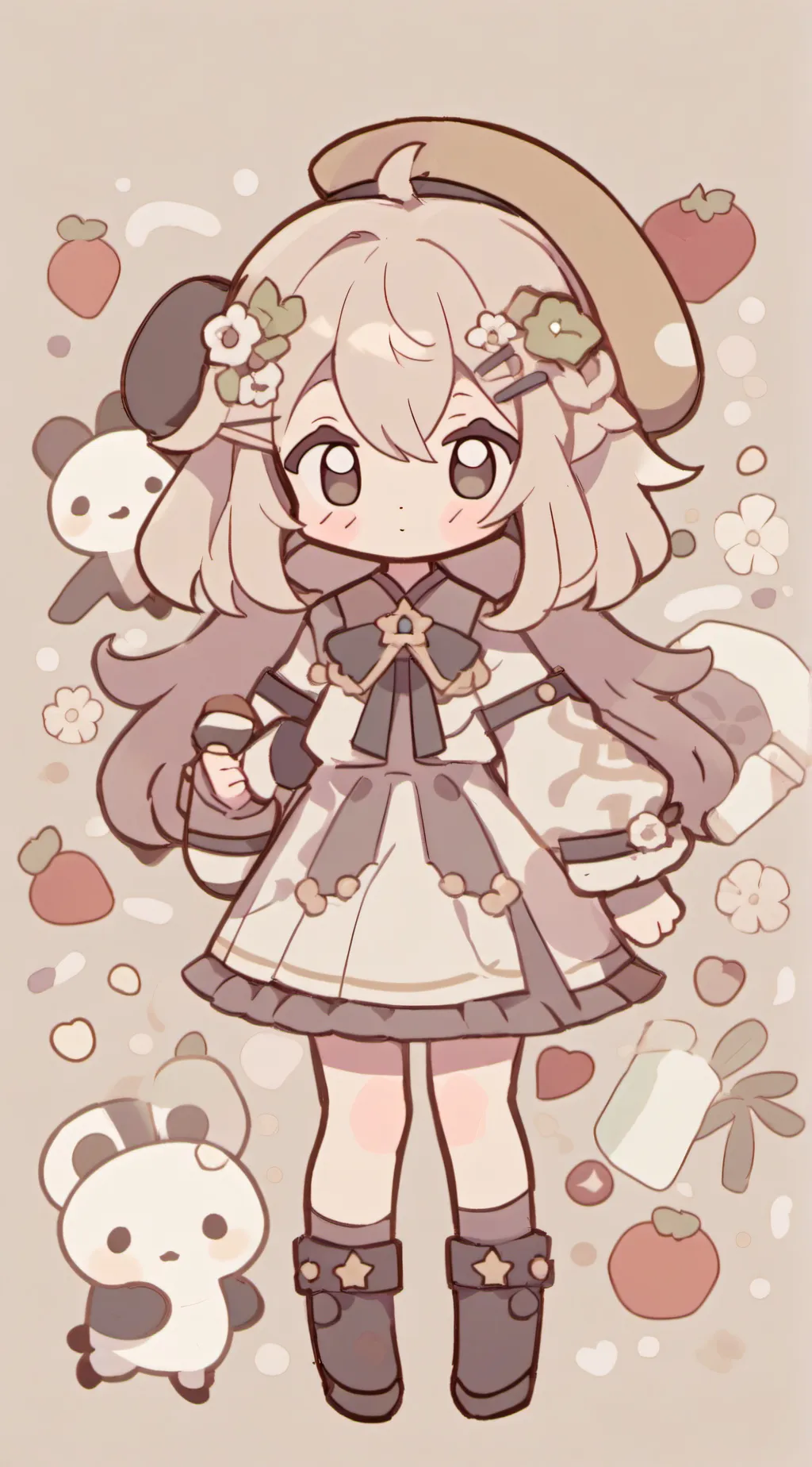 ai character: Rose background