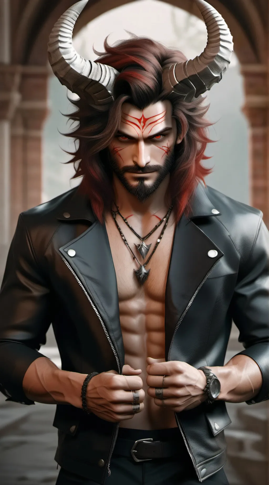 ai character: Lucifer  background