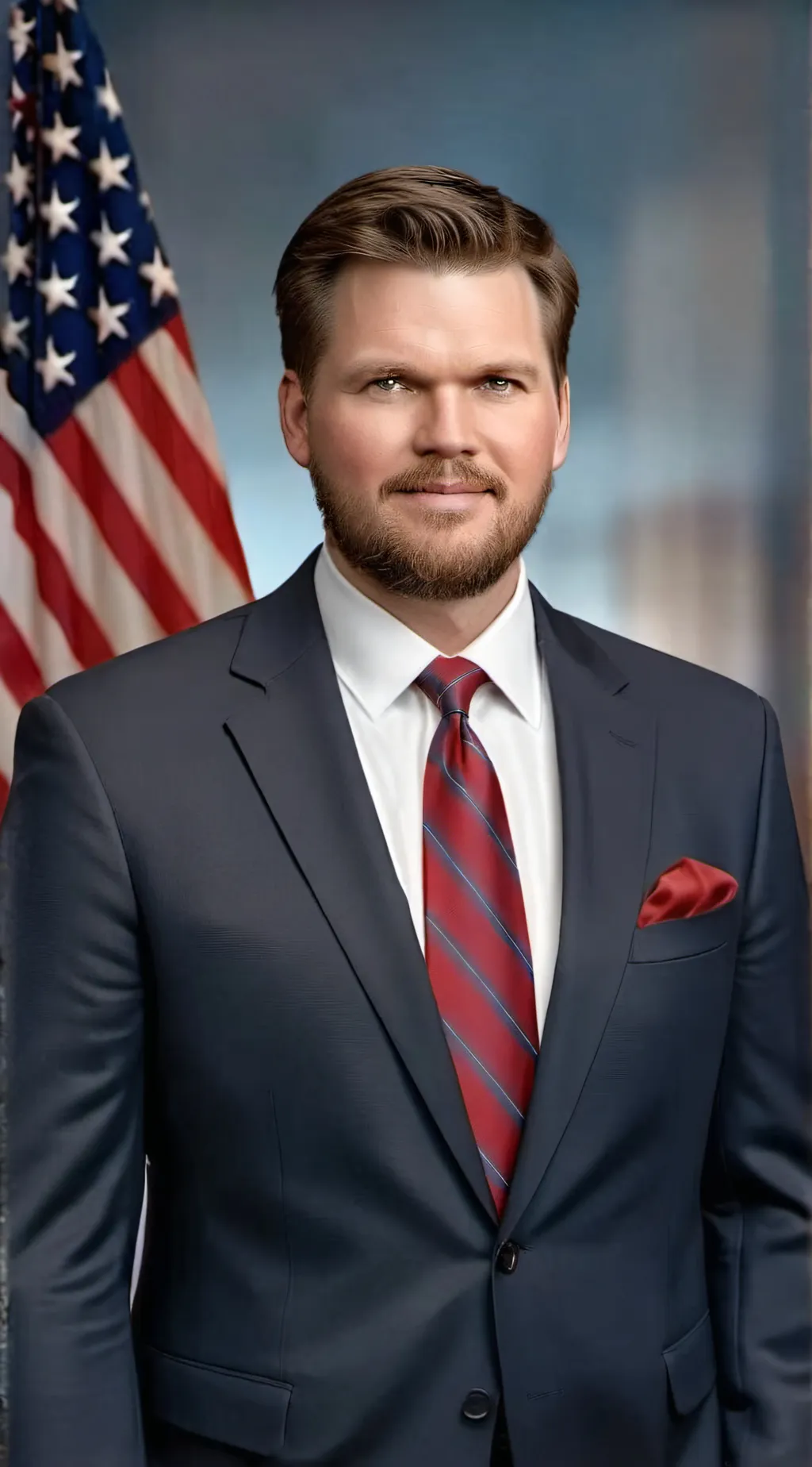 ai character: J.D Vance  background
