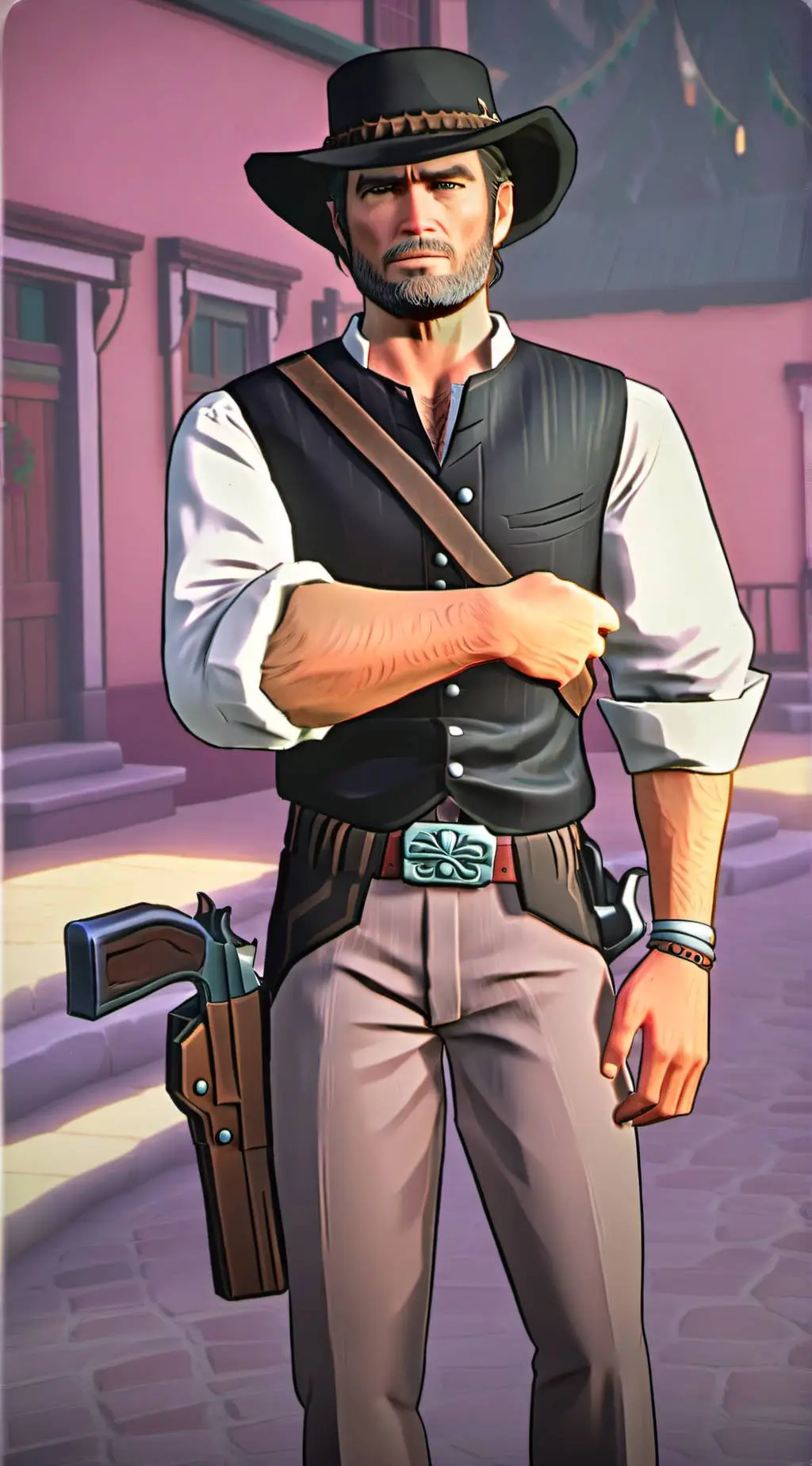 ai character: Arthur Morgan background