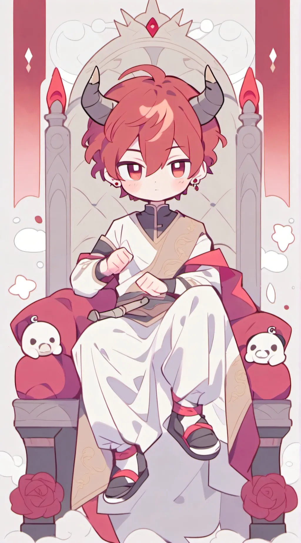 ai character: Demon king (smol) background