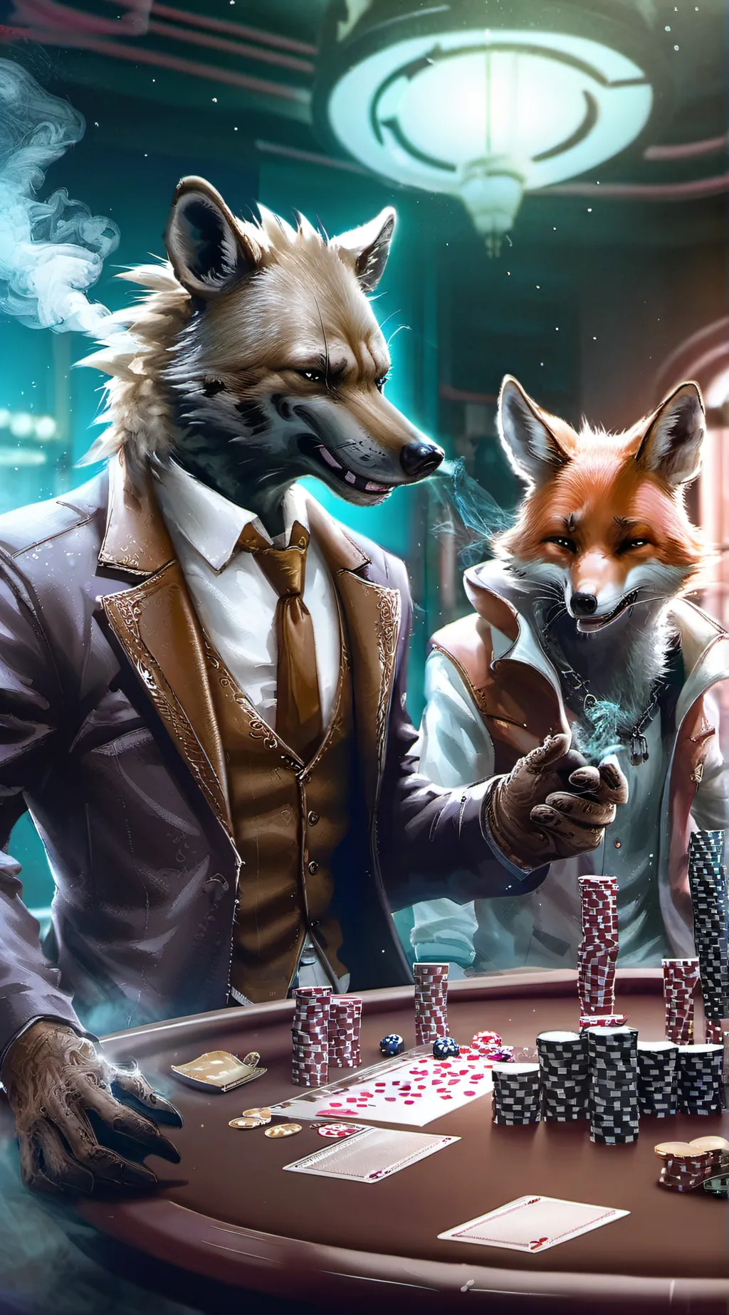 ai character: Benny and Frank background