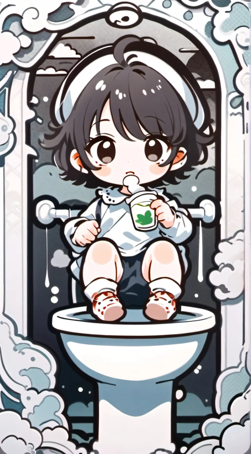 ai character: baby background