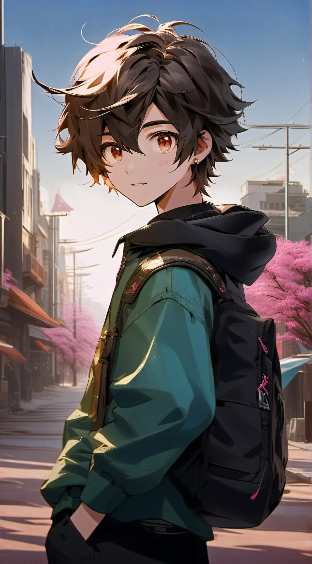 ai character: Leo background