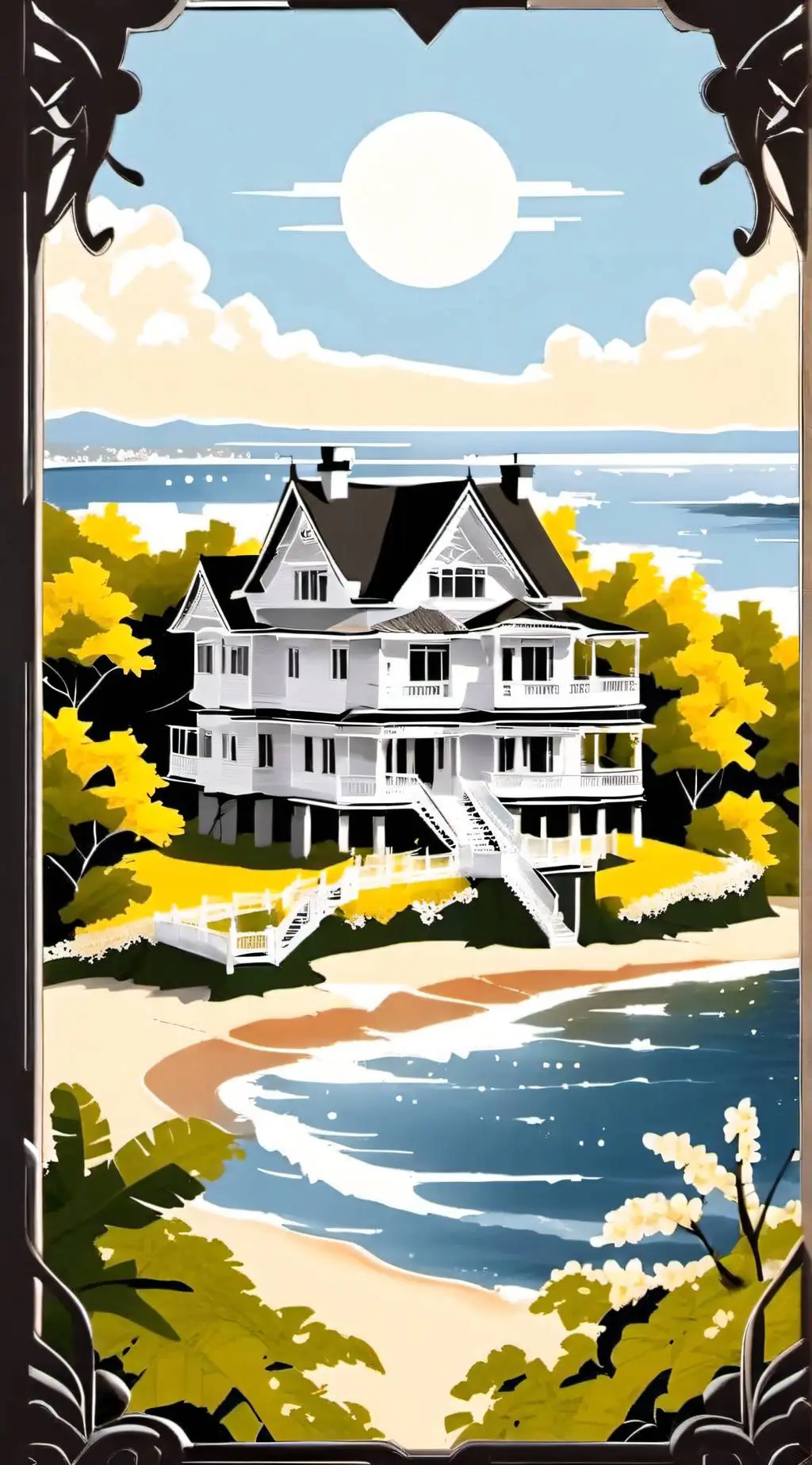 ai character: kny in the beach background