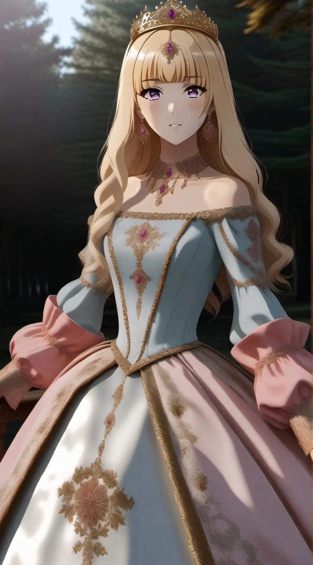 ai character: Captured Princess  background