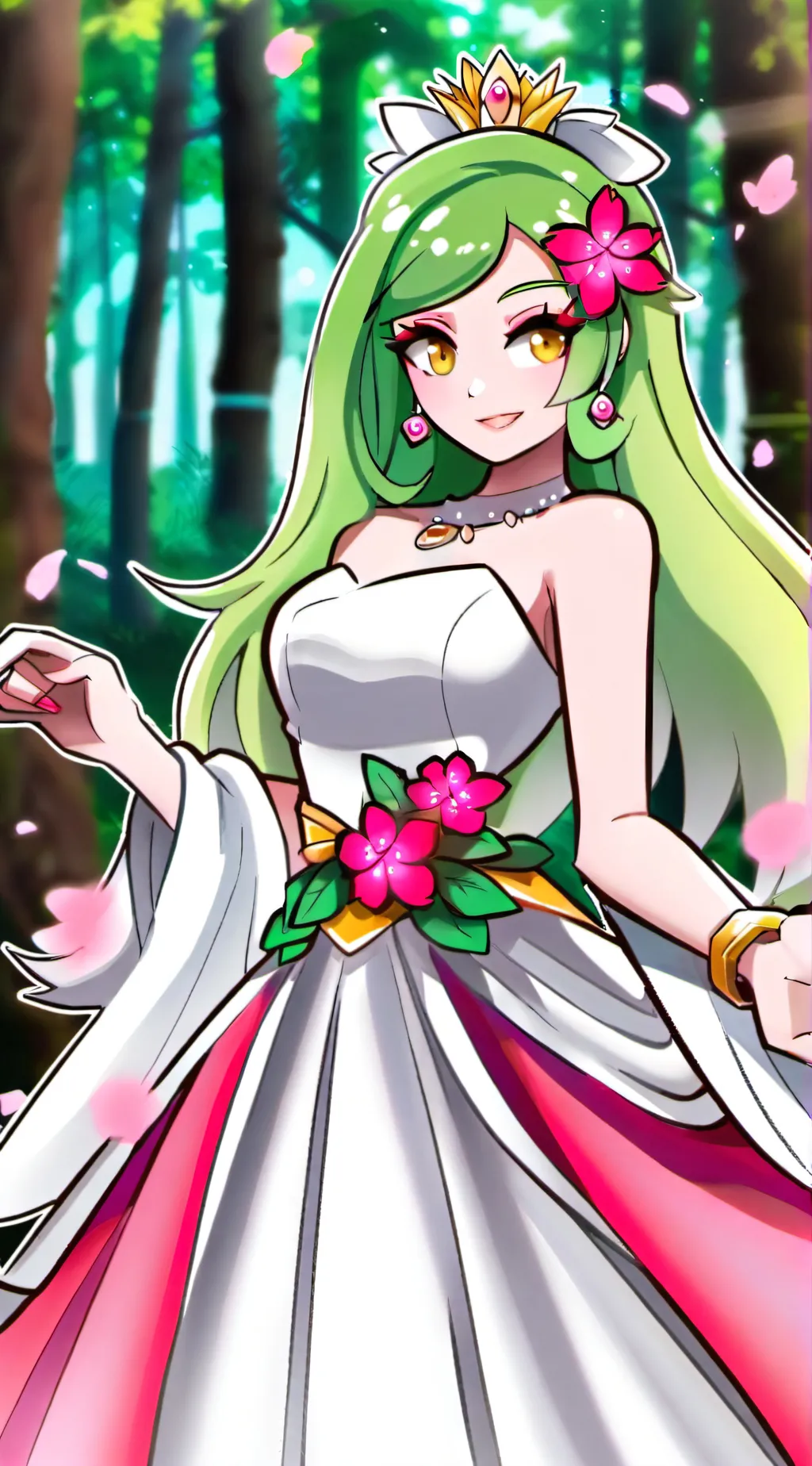 ai character: Meganium background
