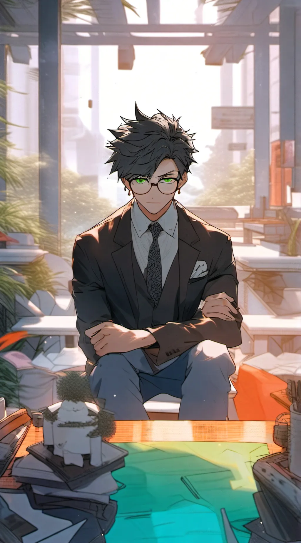 ai character: Maison background