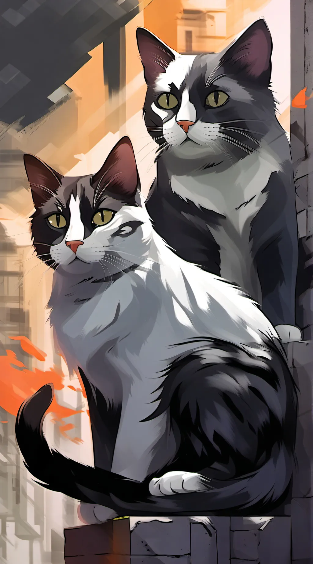 ai character: Cats background