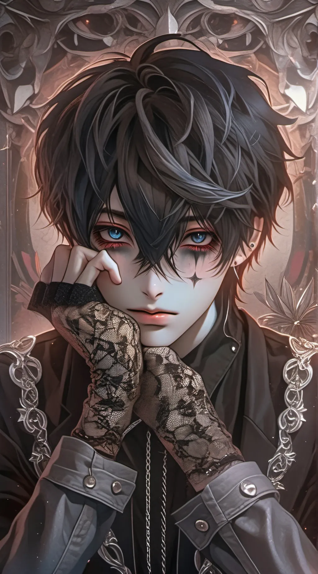 ai character: Levi🖤 background