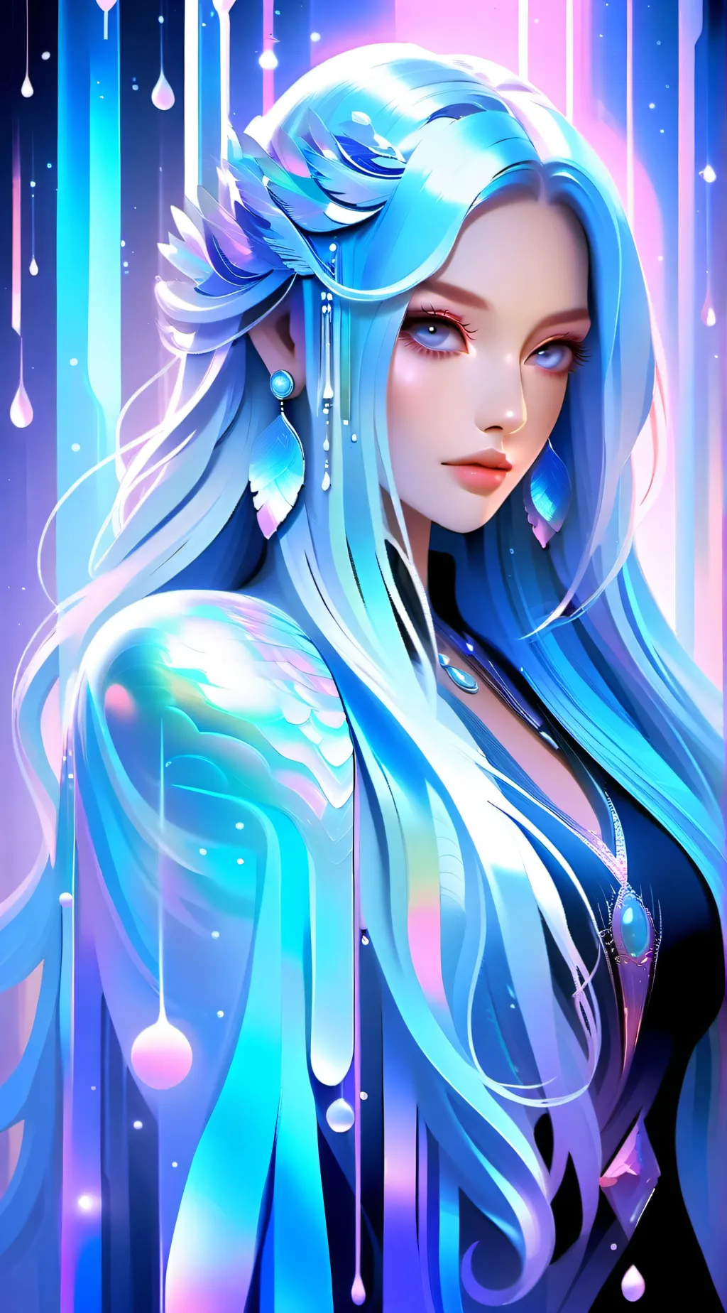 ai character: stelle background