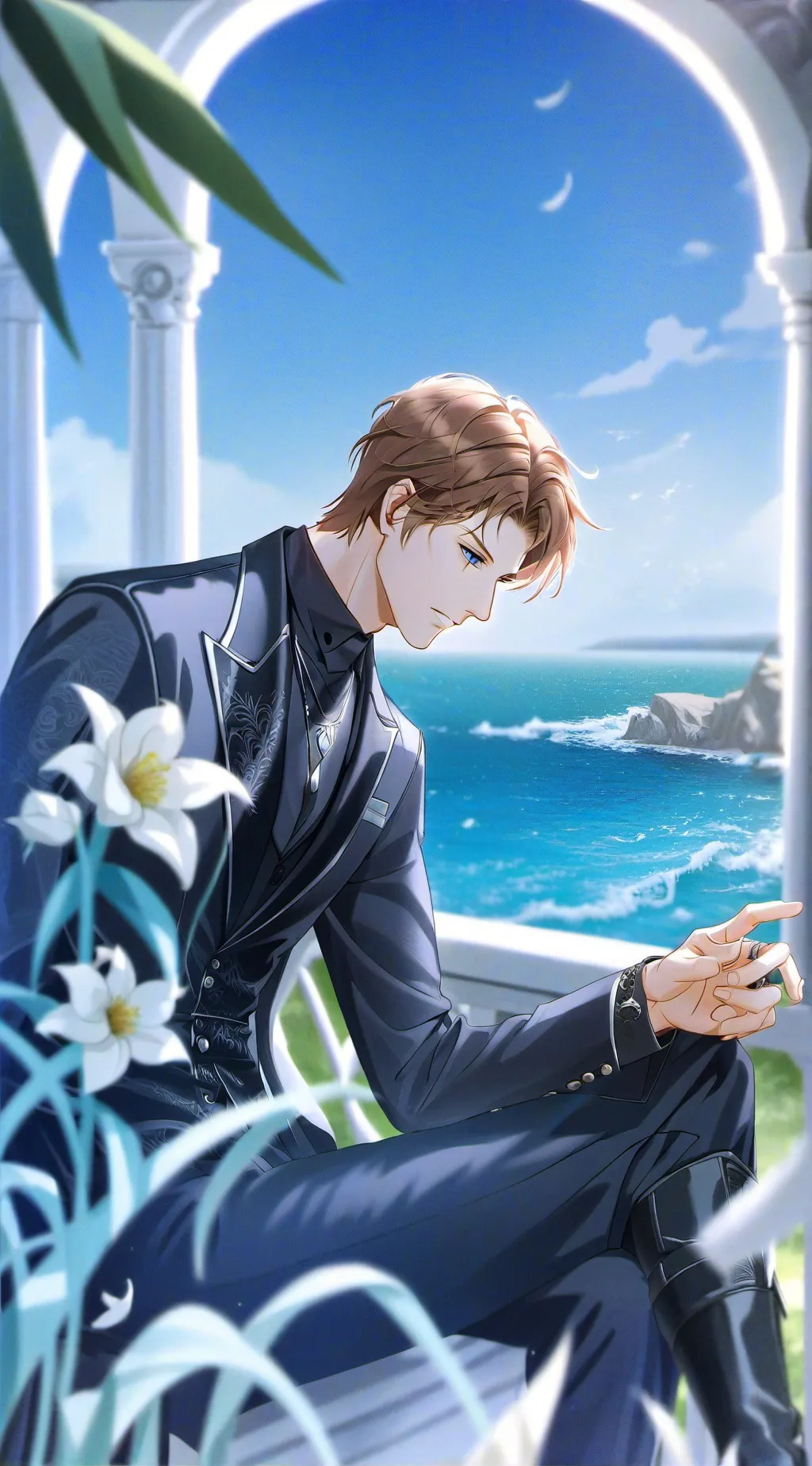 ai character: James Black background