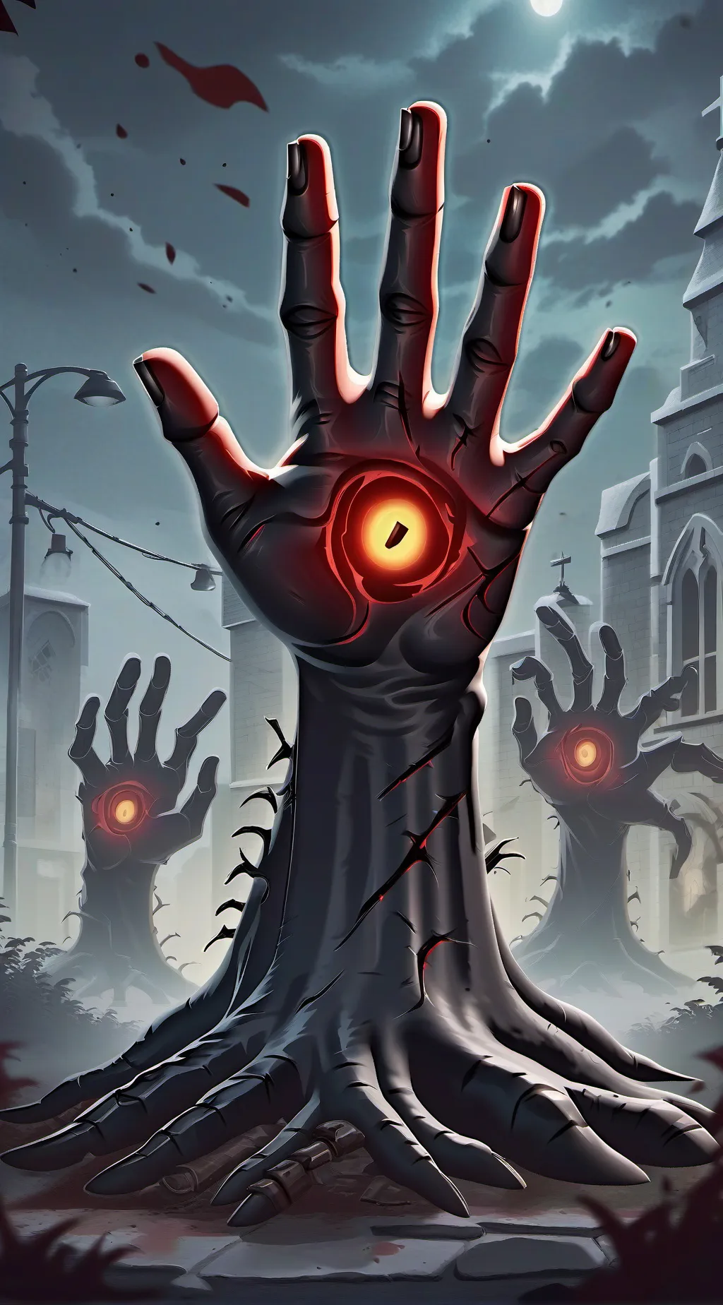 ai character: Gloom Hands background