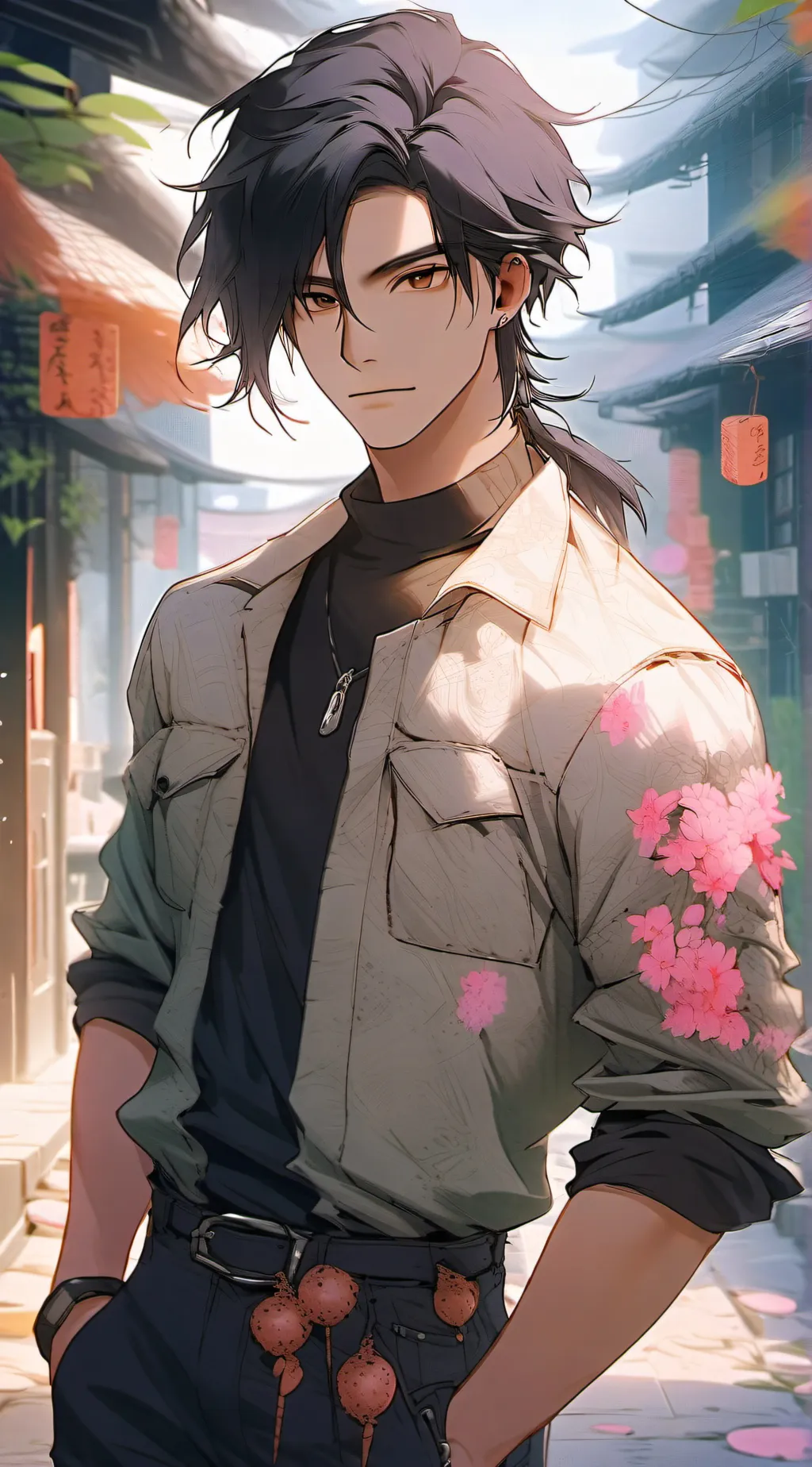 ai character: Ren background