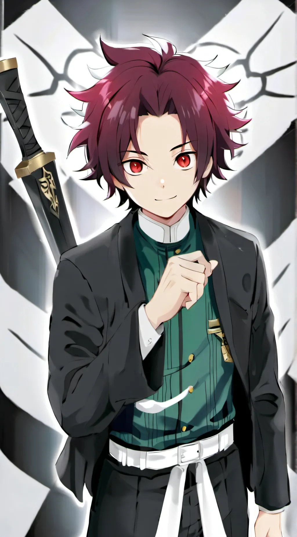 ai character: tanjiro kamado background
