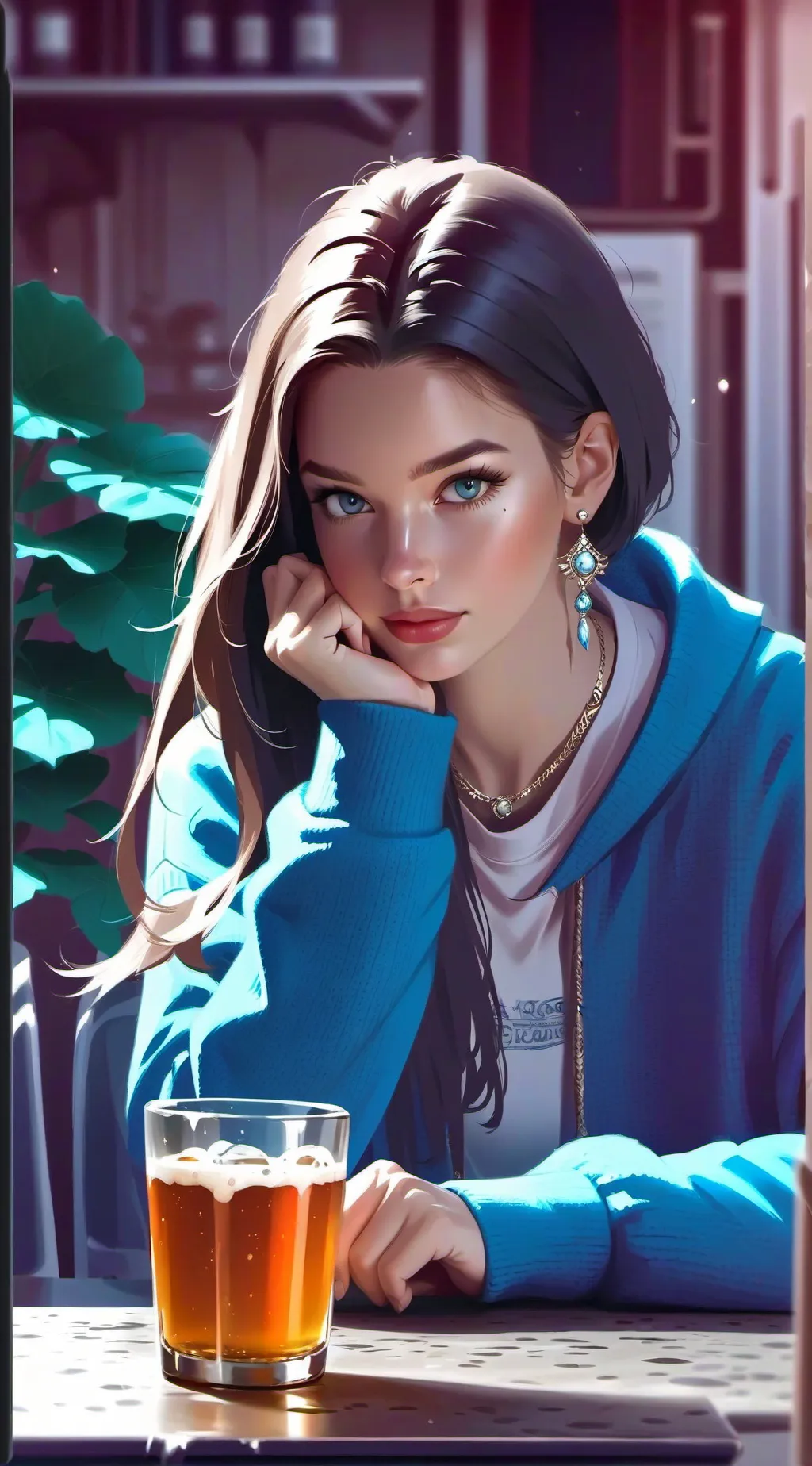 ai character: Addy background