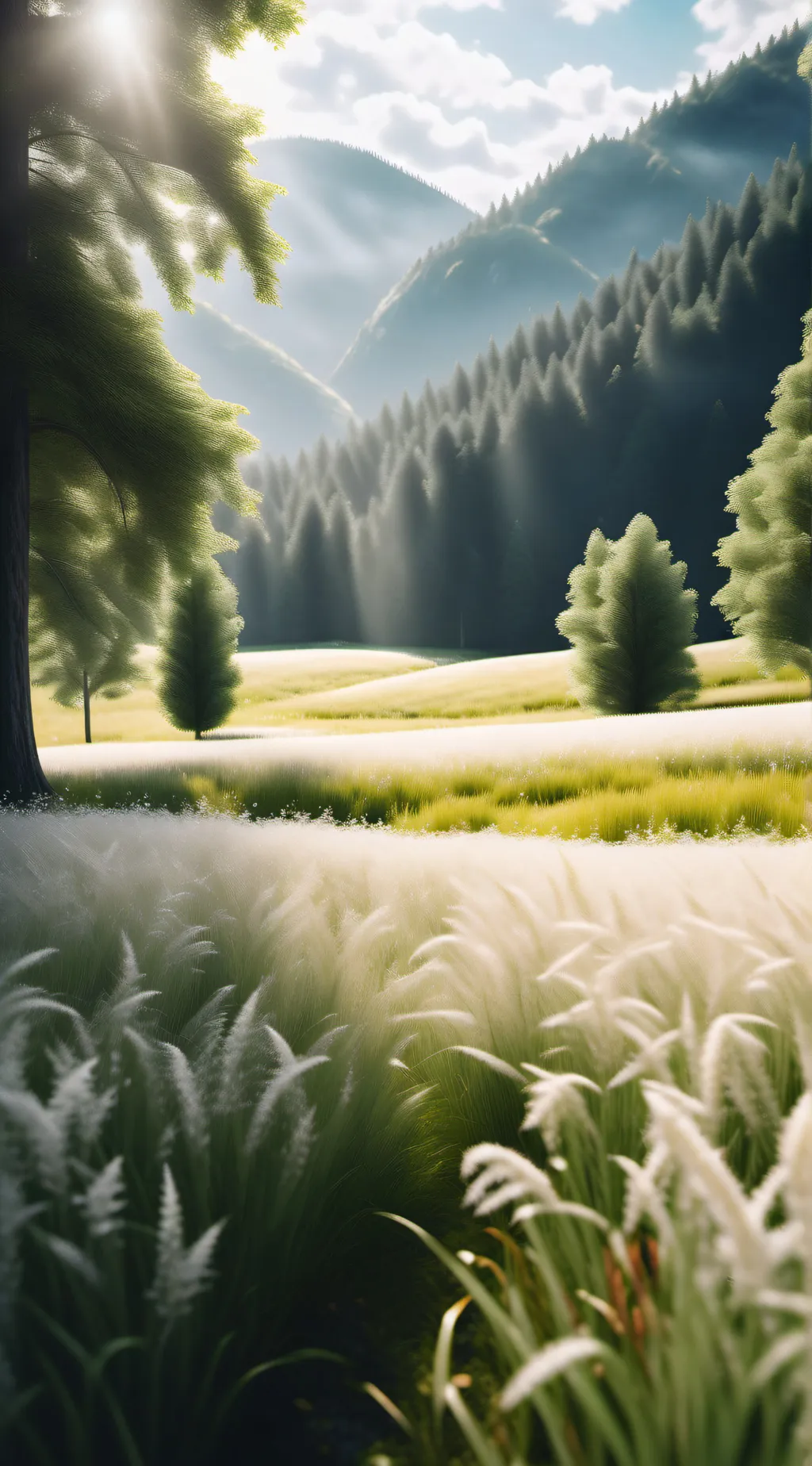 ai character: grass background