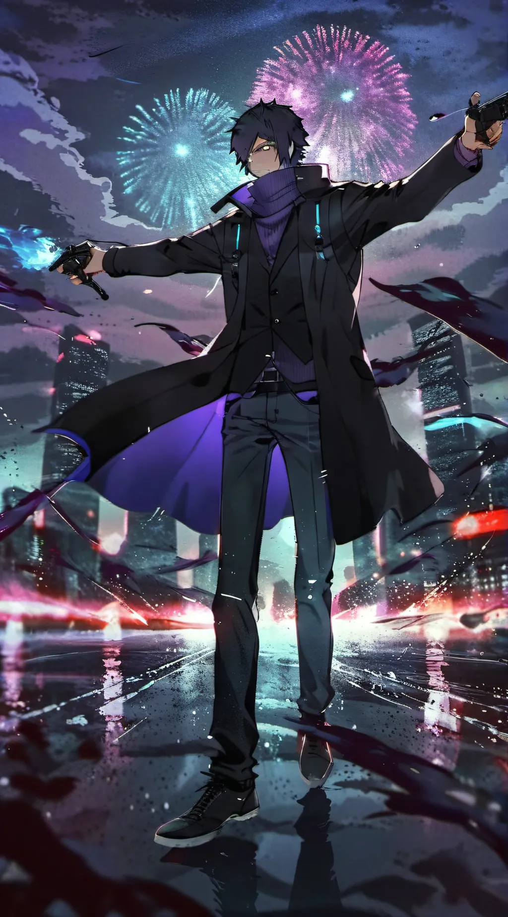 ai character: Night background