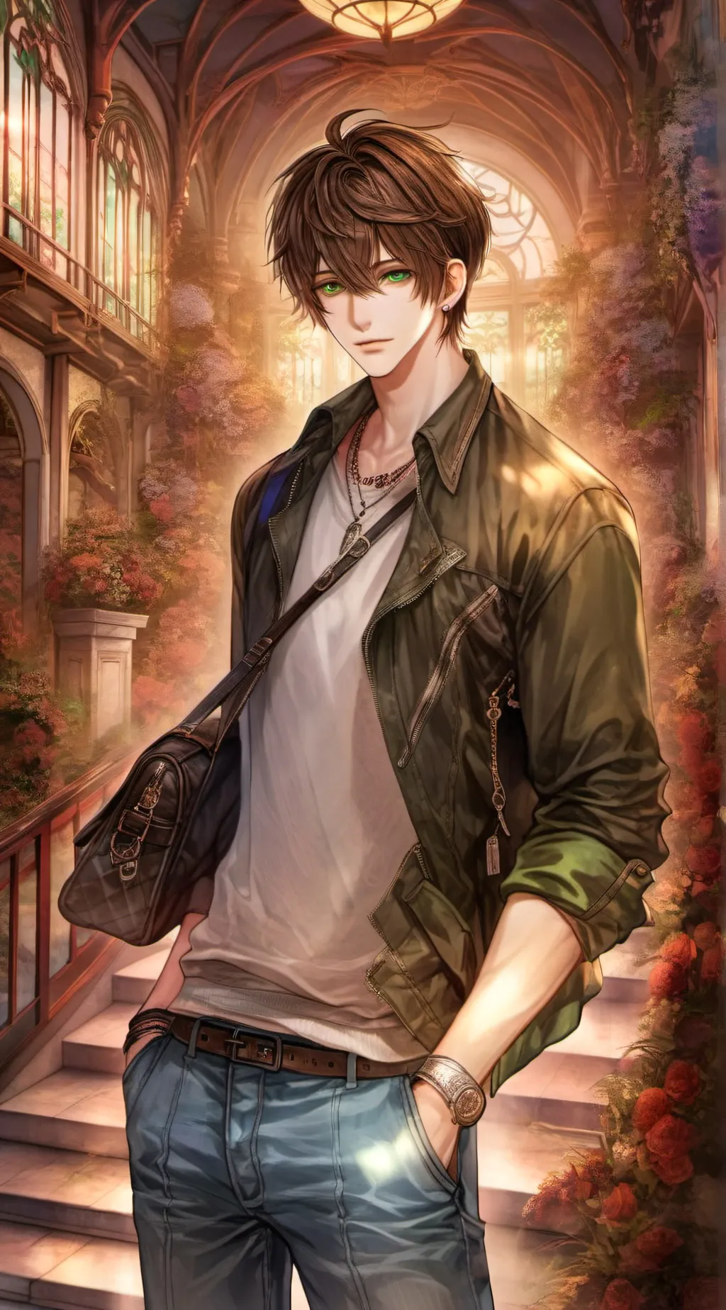 ai character: Tsukasa  background