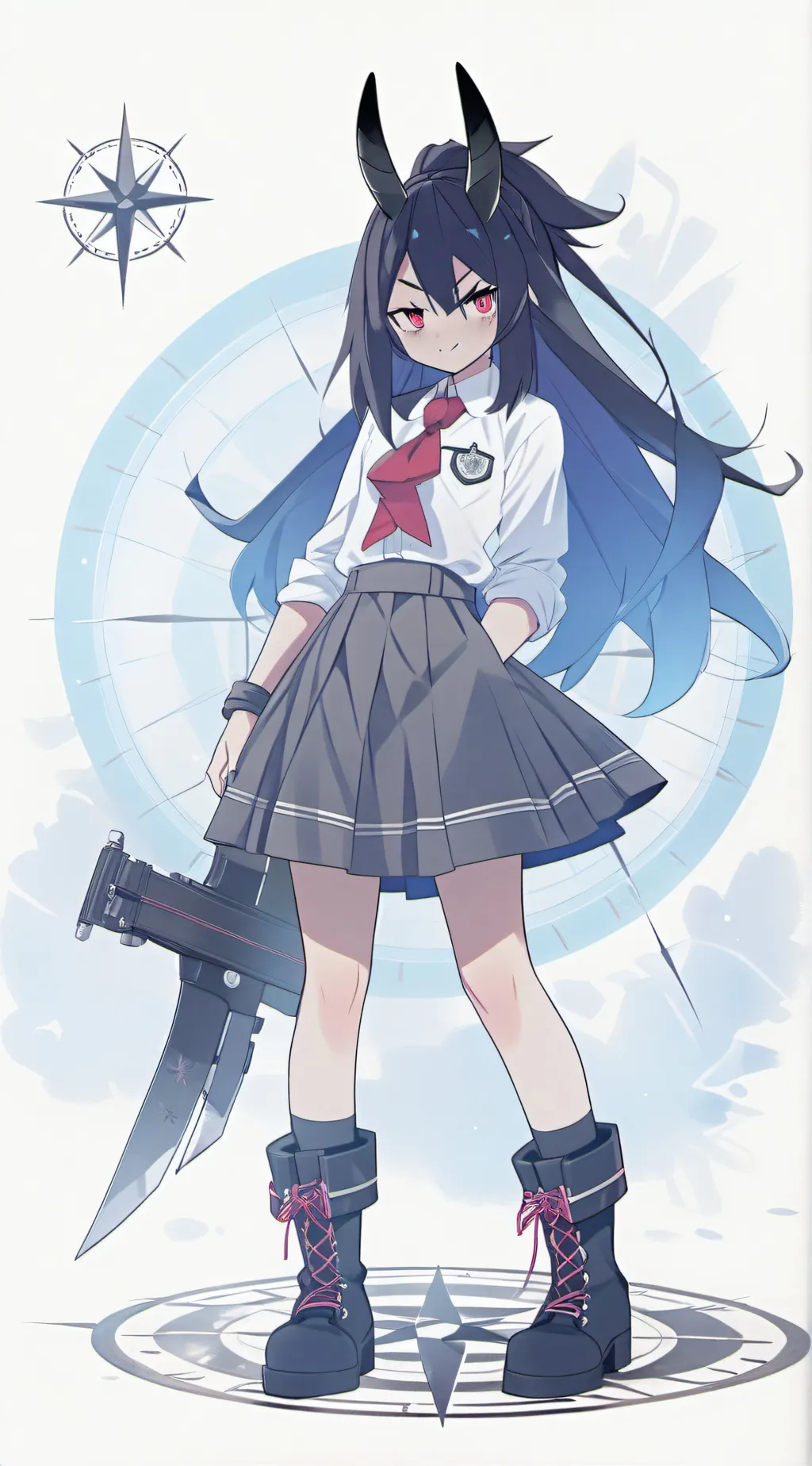 ai character: Miss Circle background